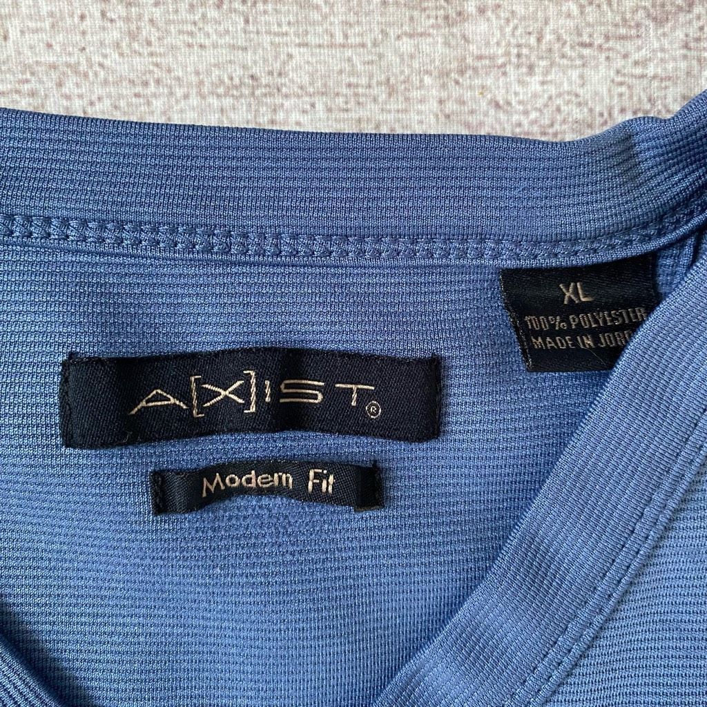 Axist Axist modern fit men XL ribbed v-neck short sleeve casual dr Size US XL / EU 56 / 4 - 10 Thumbnail