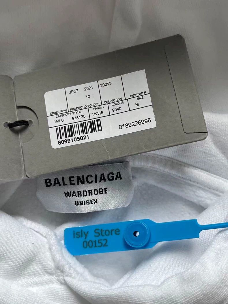 Other Balenciaga Monogrammed fleece drawstring hooded sweatshirt Size US M / EU 48-50 / 2 - 4 Thumbnail
