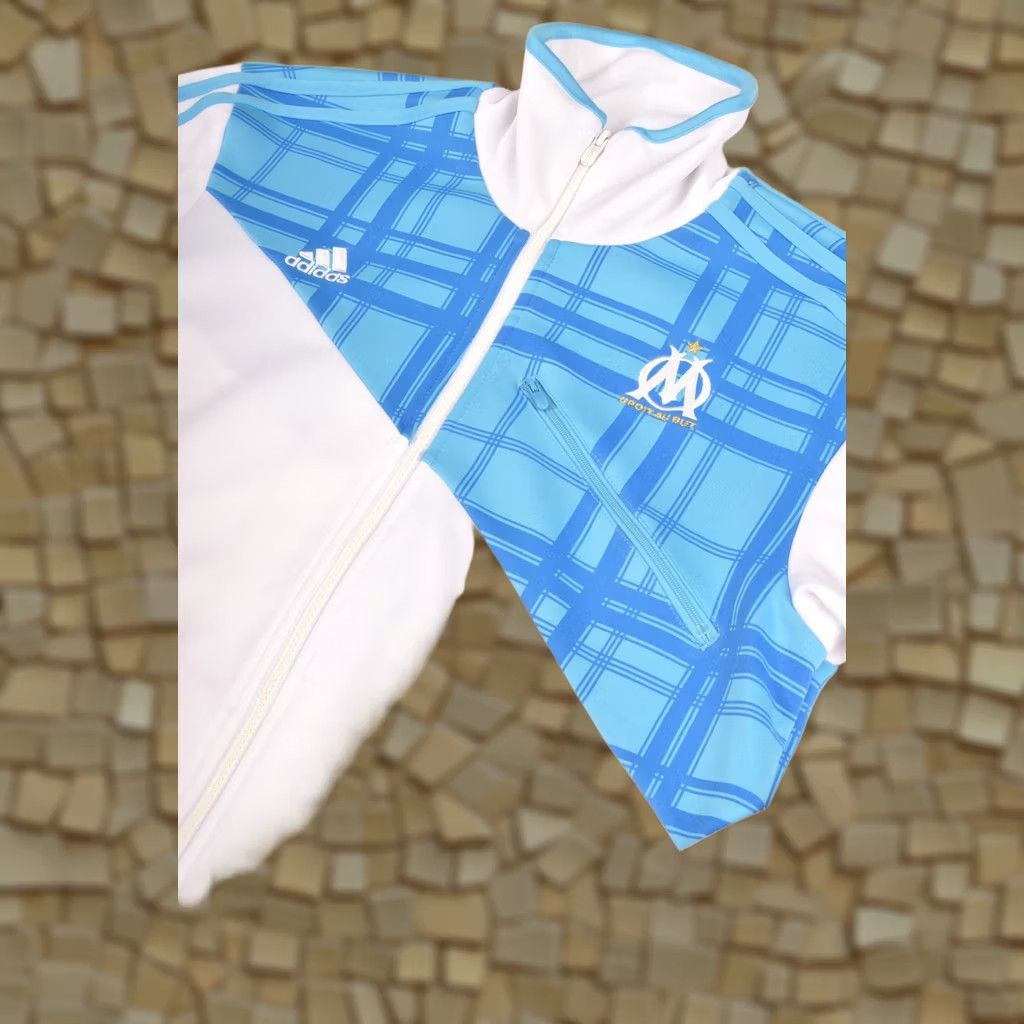 Adidas Adidas Track Jacket Mens M Football Soccer 2010 100% Polyester White P94279 Vintage Olympique de Marseille Style: Track Jacket, Soccer Size US M / EU 48-50 / 2 - 1 Thumbnail