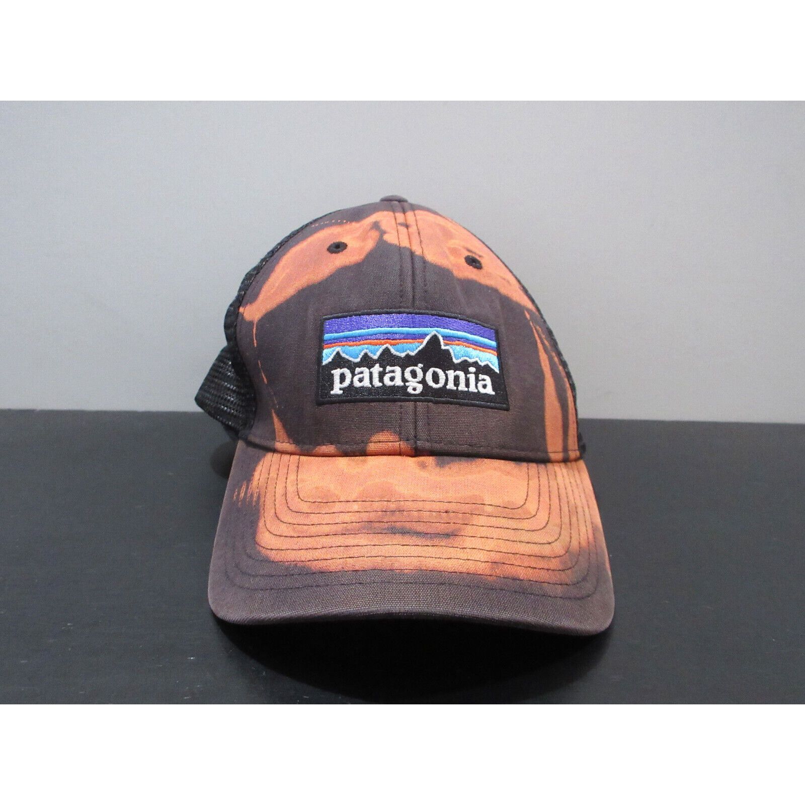 Patagonia Patagonia Hat Mens Snapback Green Mountain Logo Mesh Trucker  Adjustable Cap