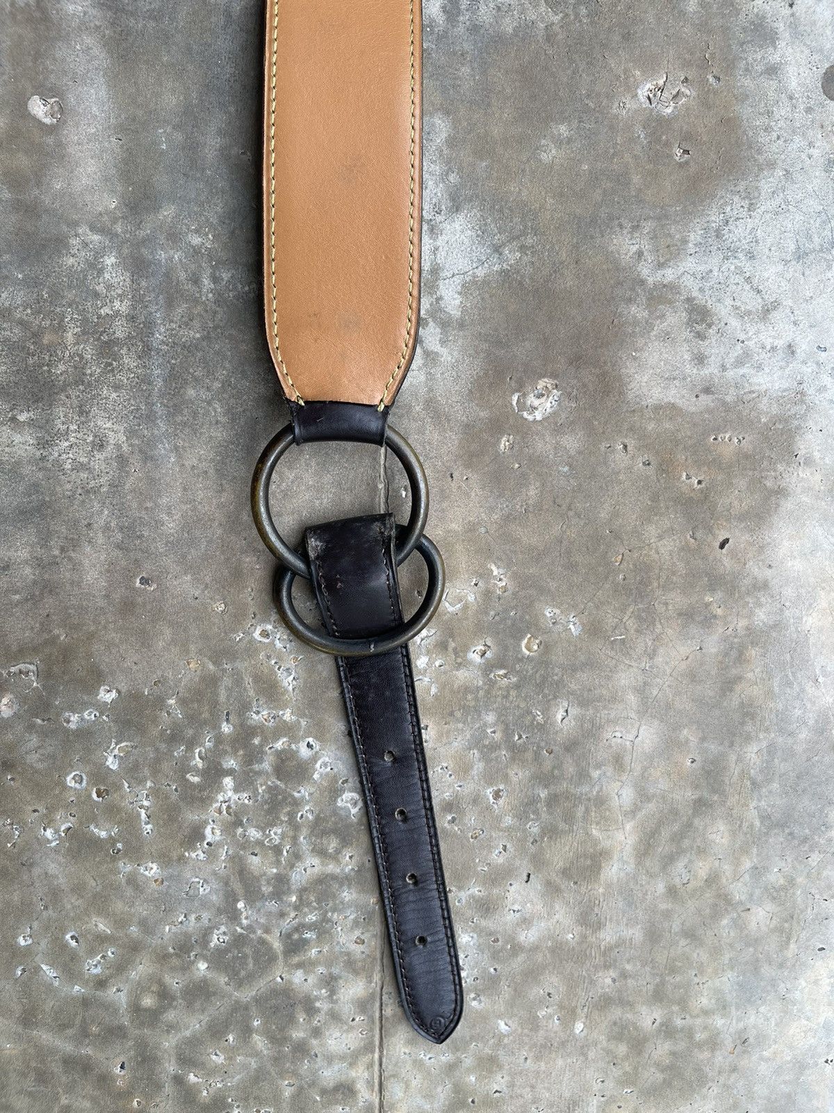Hermes × Vintage Hermes Paris Leather Belt Size ONE SIZE - 4 Thumbnail