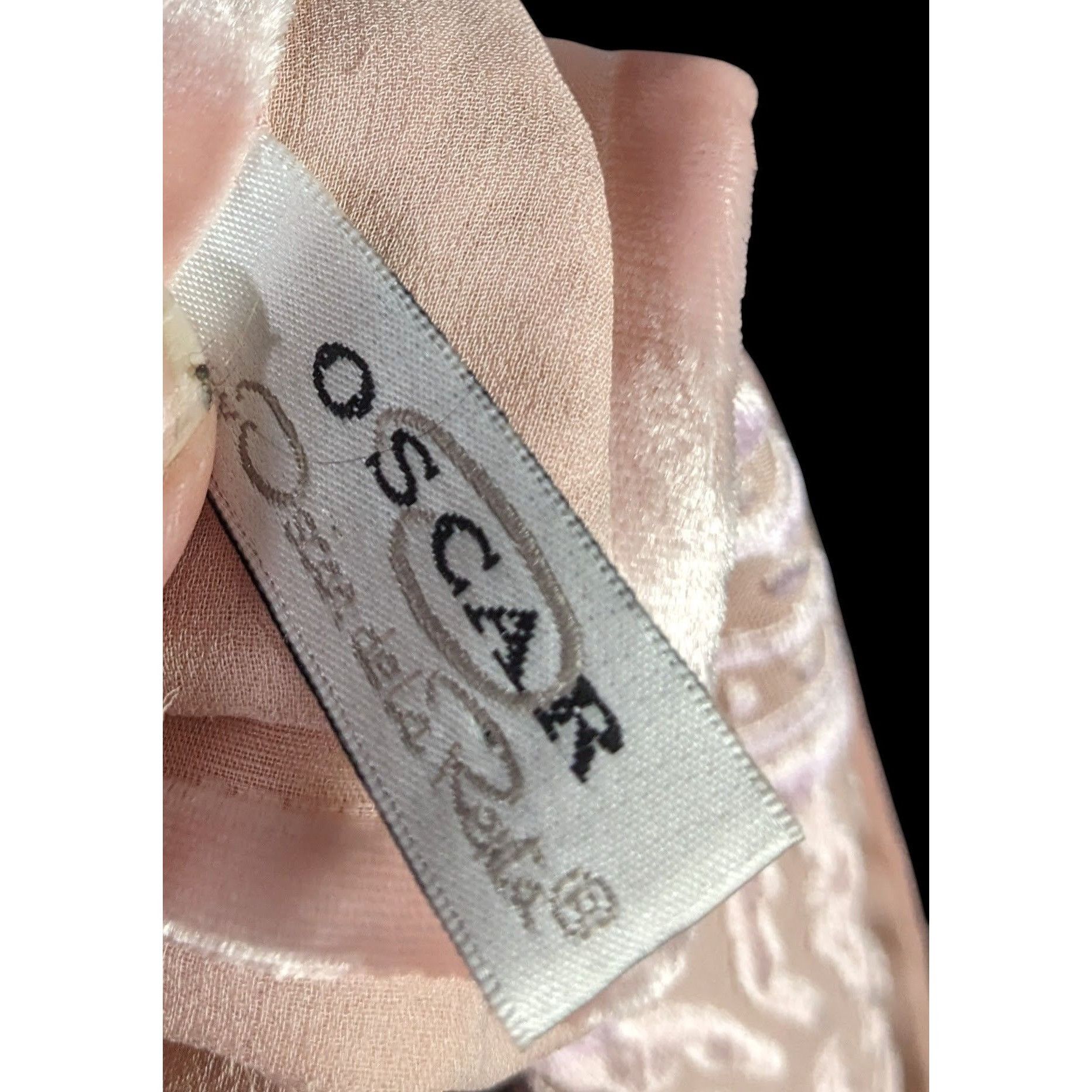 Oscar De La Renta Oscar De La Renta Vintage Coquette Burnout Velvet Floral Sca Size ONE SIZE - 5 Thumbnail