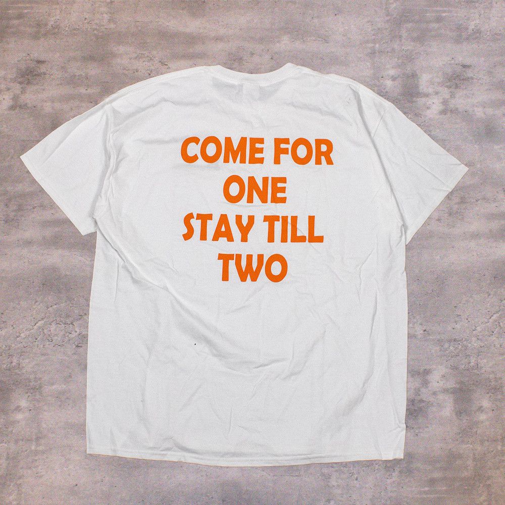 Gildan × Japanese Brand × Vintage Y2K 2000's Come For One Double Stitch White T-Shirt Size US XL / EU 56 / 4 - 1 Thumbnail