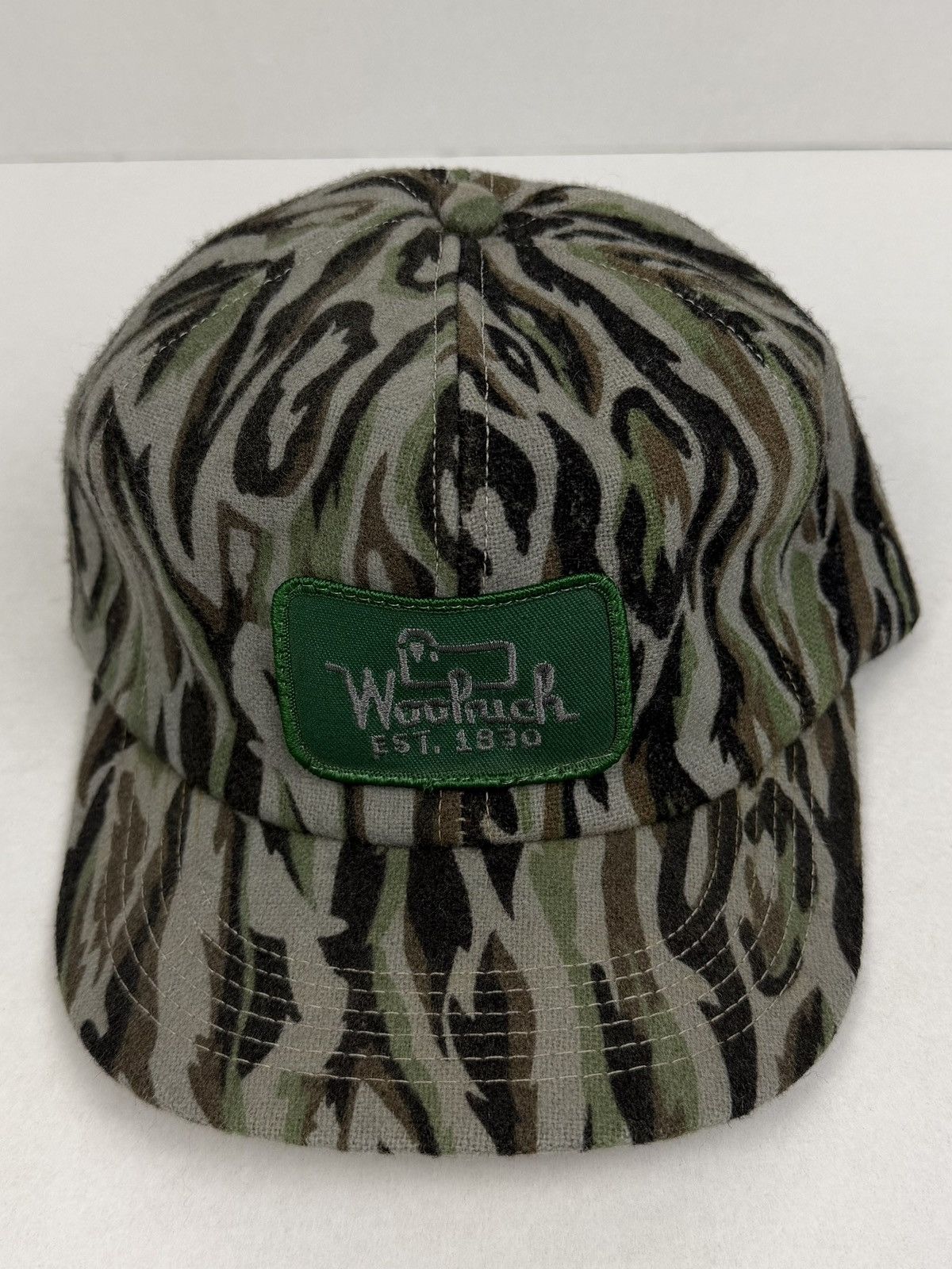 Woolrich Woolen Mills Vintage Woolrich Wool Camo SnapBack Hat K-Products Tree Bark Size ONE SIZE - 7 Thumbnail
