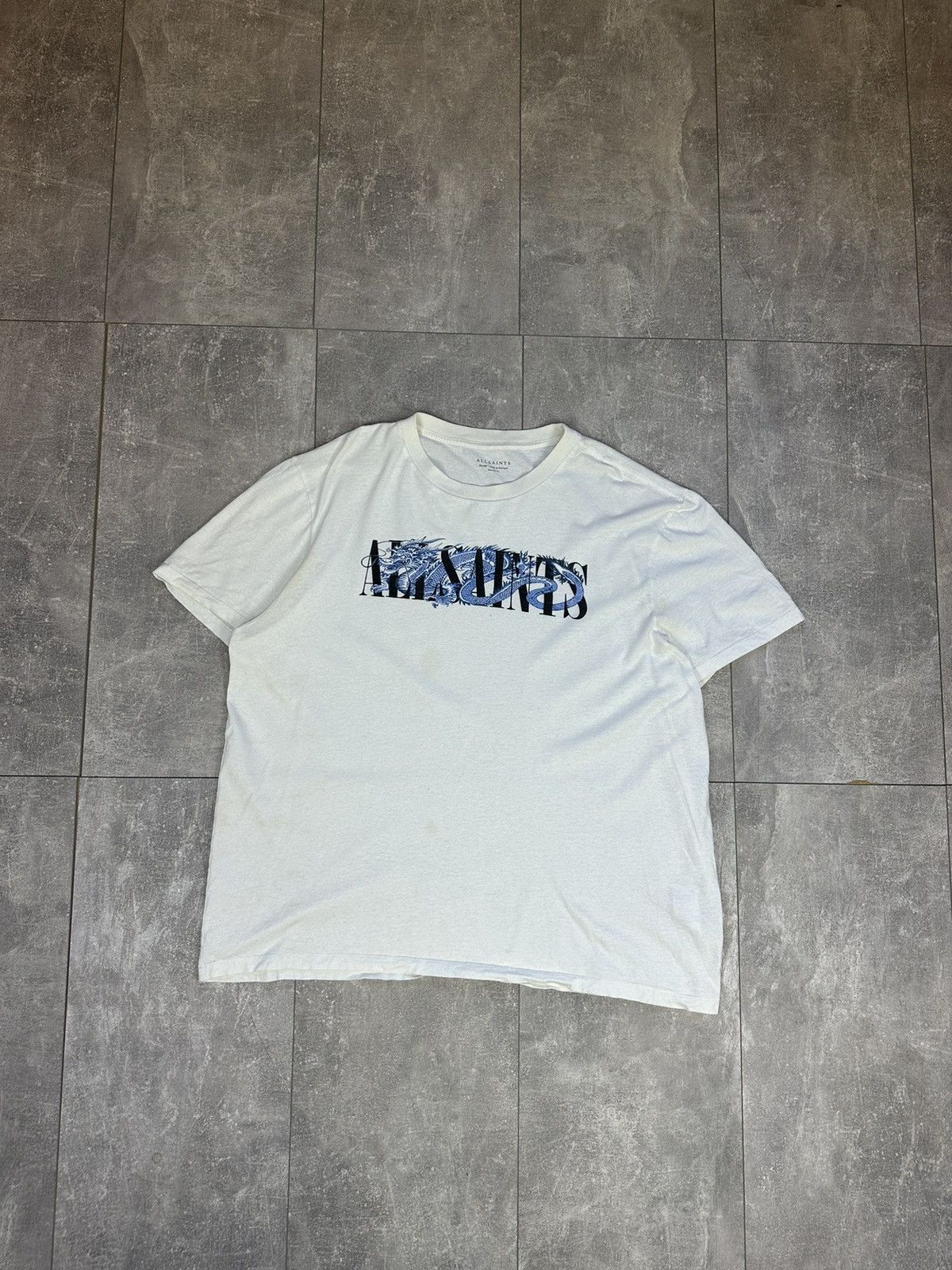 Other Men’s distressed allsaints dragon overprint logo tee Size US XL / EU 56 / 4 - 4 Thumbnail