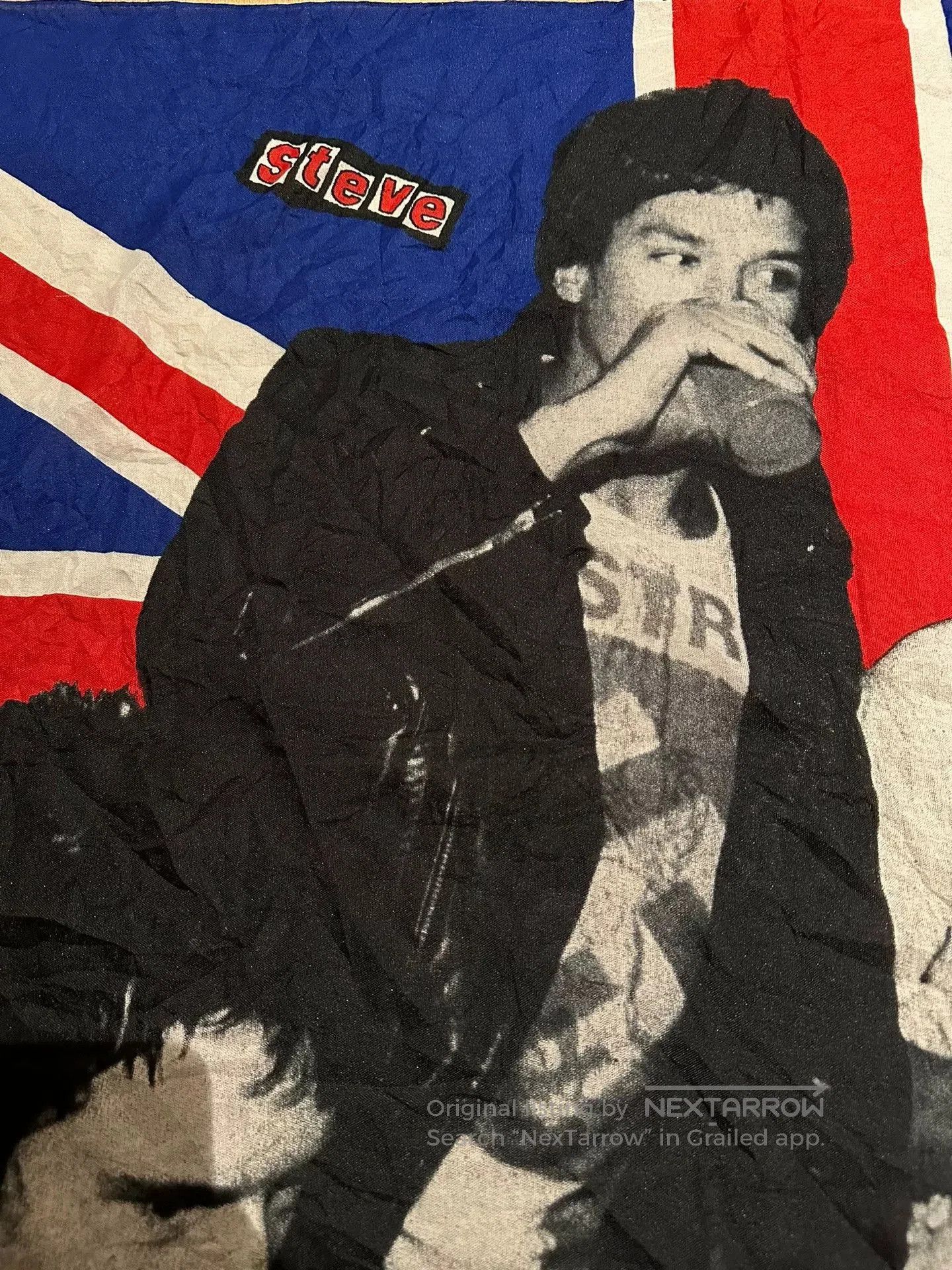 Malcolm McLaren Vintage Sex Pistols Punk Scarf. Size ONE SIZE - 3 Thumbnail