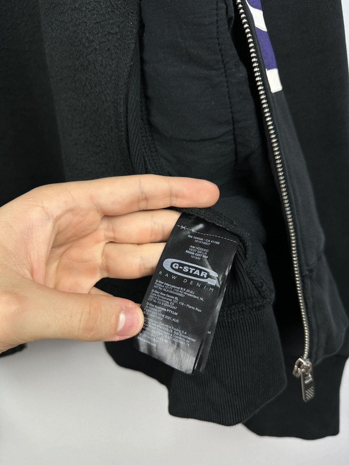 G-Star × Vintage Vintage Y2K G-Star Raw Full Zip Hoodie Size US L / EU 52-54 / 3 - 12 Thumbnail