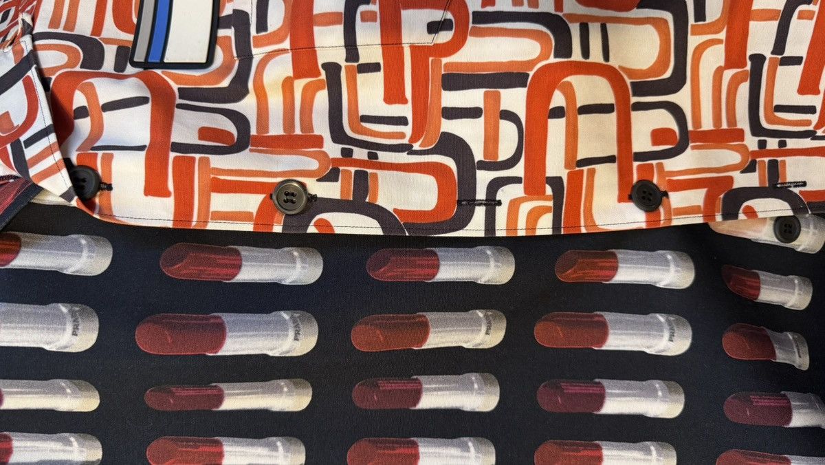 Prada Prada Lipstick Split Shirt Size US M / EU 48-50 / 2 - 5 Thumbnail