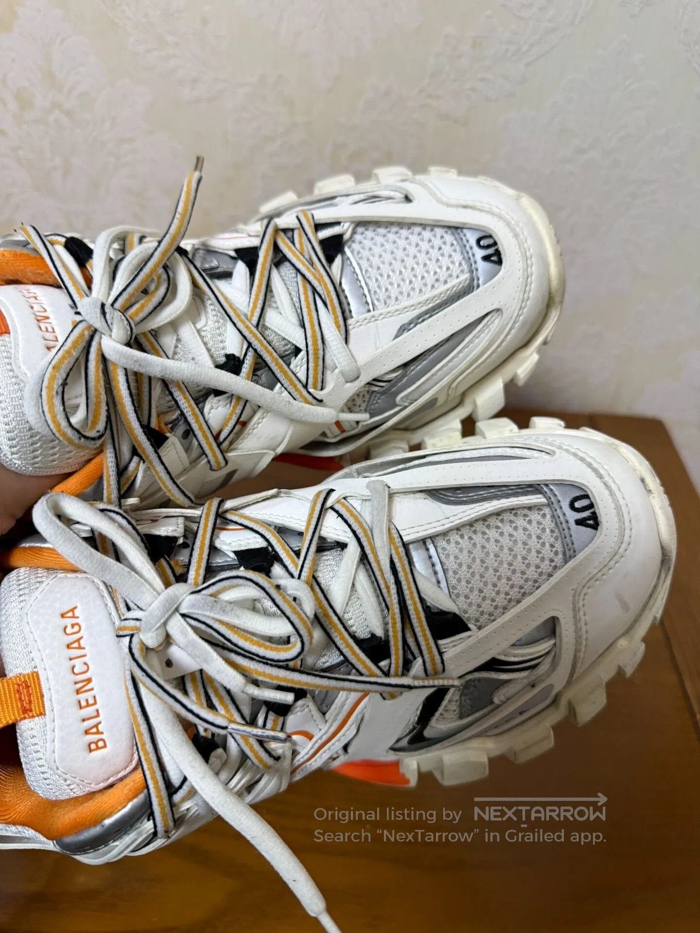 Balenciaga Balenciaga Track White Orange Size 40. Size US 7 / EU 40 - 5 Thumbnail