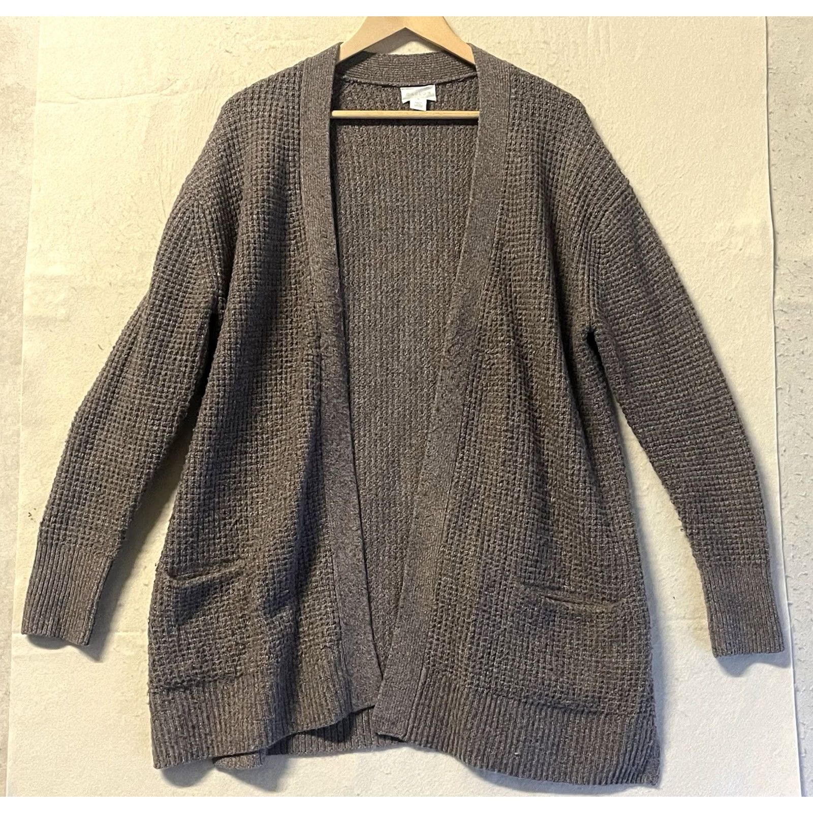 Vintage Caslon Cardigan Waffle Knit Brown XL Women Regular Size Cardigan Casual Women’s Caslon Brown XL Size XL / US 12-14 / IT 48-50 - 2 Thumbnail
