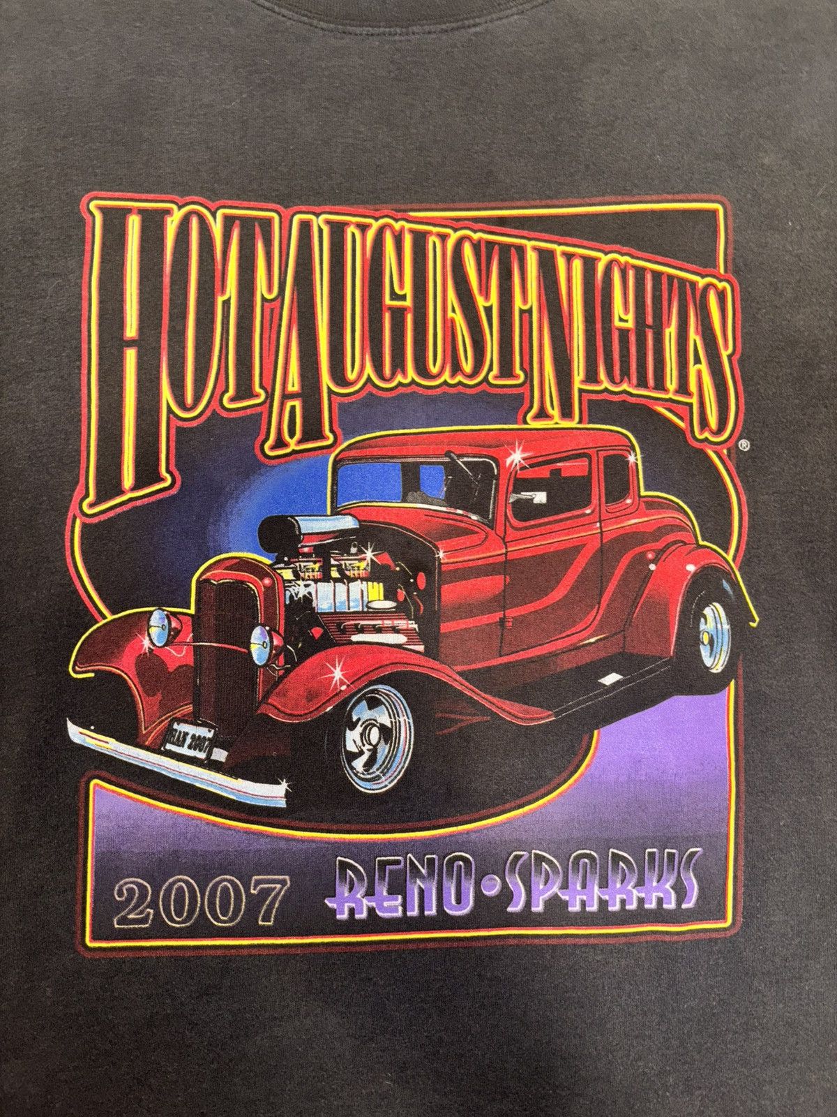 Vintage Reno Sparks “Hot August Nights” Car show 2007 tee shirt Size US XL / EU 56 / 4 - 2 Thumbnail