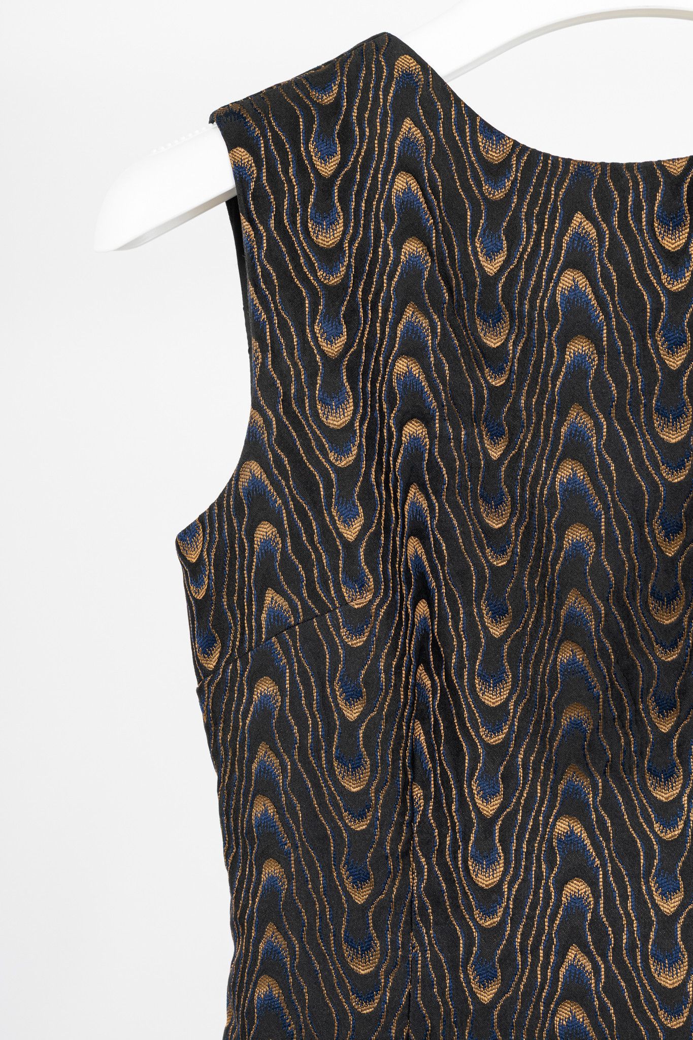 Dries Van Noten Dries Van Noten Black Abstract-Jacquard Sleeveless Dress Size S / US 4 / IT 40 - 5 Thumbnail