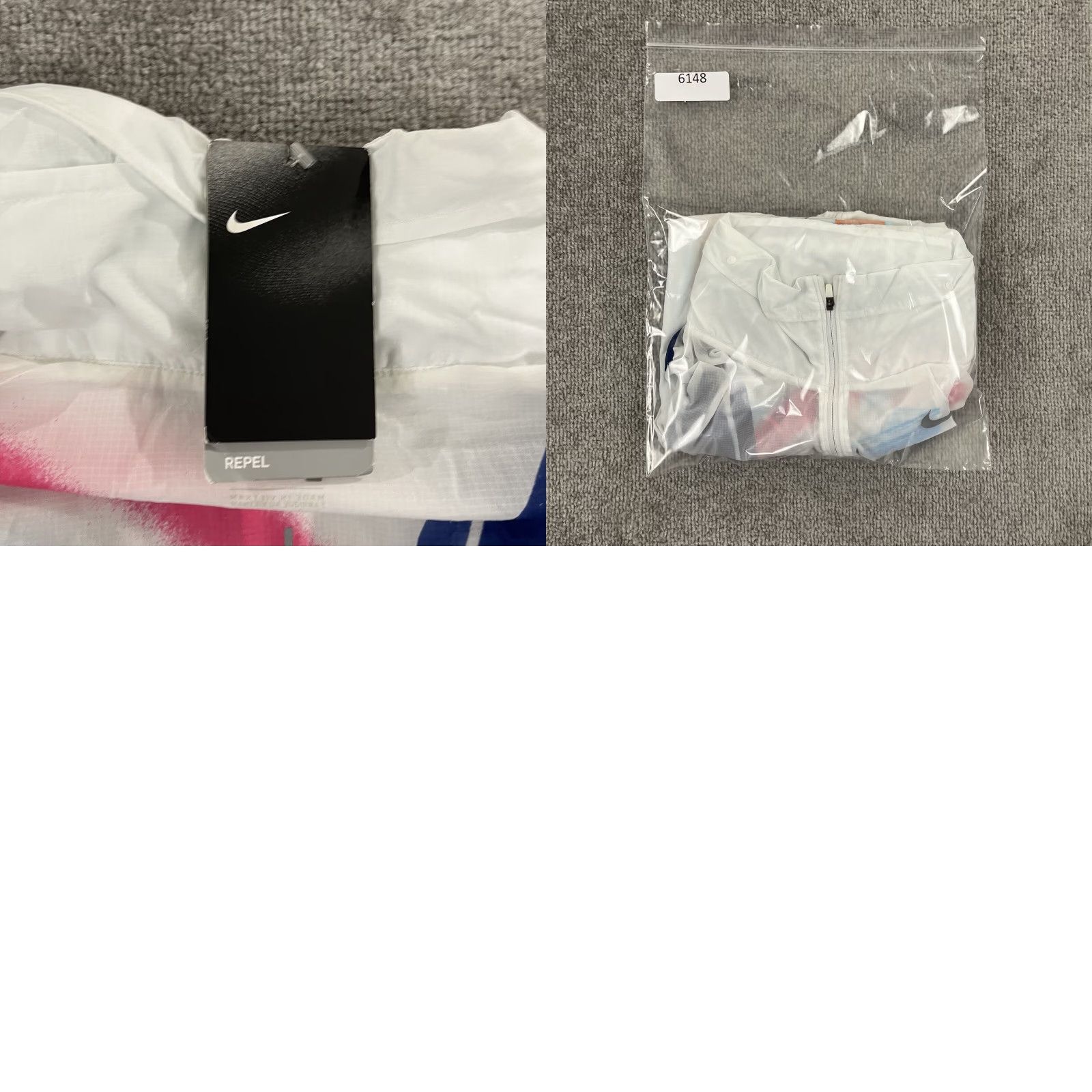 Nike Nike Jacket Womens XL White Multicolor Impossibly Light Hooded Running Pack NEW Size XL / US 12-14 / IT 48-50 - 9 Thumbnail