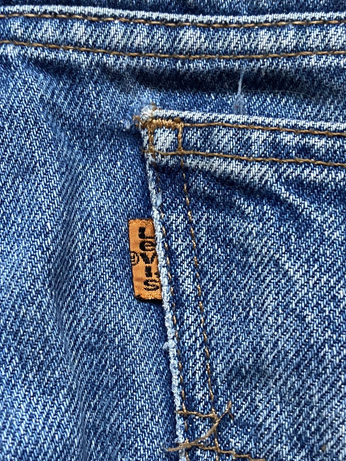 Levi's Vintage Levi’s FADED 505 Orange Tab 1996 Jeans 36x29.5 90s Size US 36 / EU 52 - 3 Thumbnail