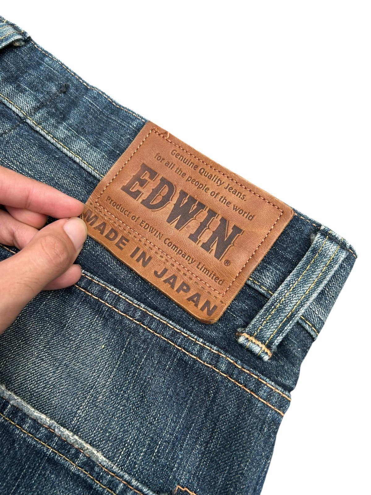Kapital Vintage Edwin 505V Selvedge Repair Distressed Denim Jeans Size US 36 / EU 52 - 4 Thumbnail