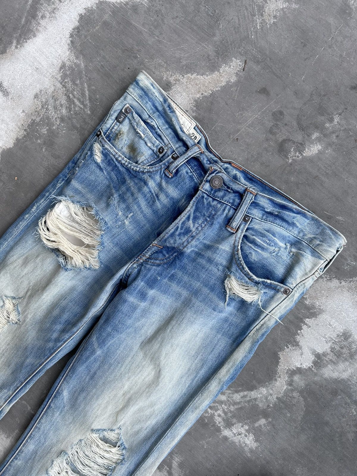 Abercrombie & Fitch × Vintage Abercrombie & Fitch Distressed Denim Size US 33 - 5 Thumbnail