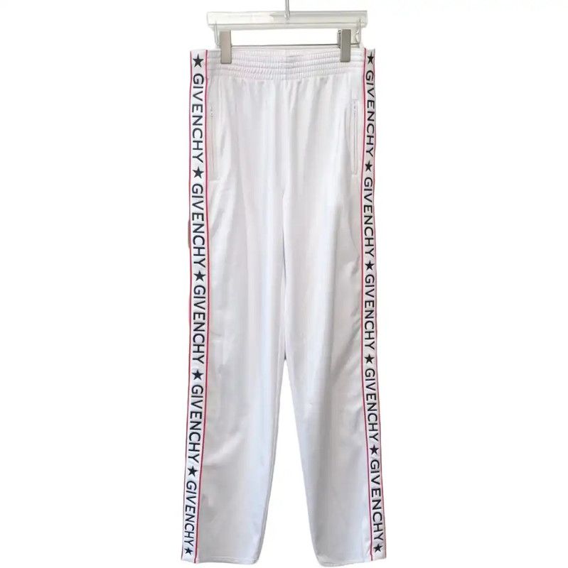 Givenchy Givenchy White Cotton Casual Pants for Women 0089 Size 26" / US 2 / IT 38 - 1 Thumbnail