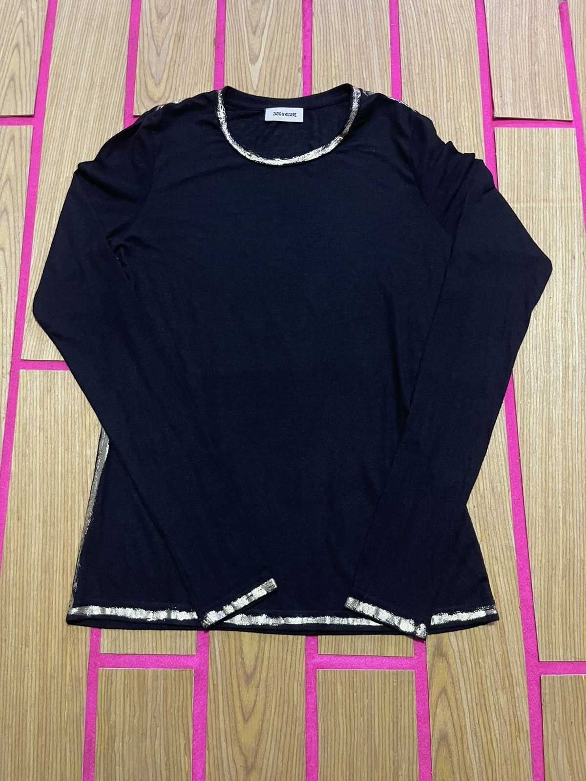 If Six Was Nine Y2K ZADIK & VOLTAIRE long sleeve tshirt Size M / US 6-8 / IT 42-44 - 1 Thumbnail