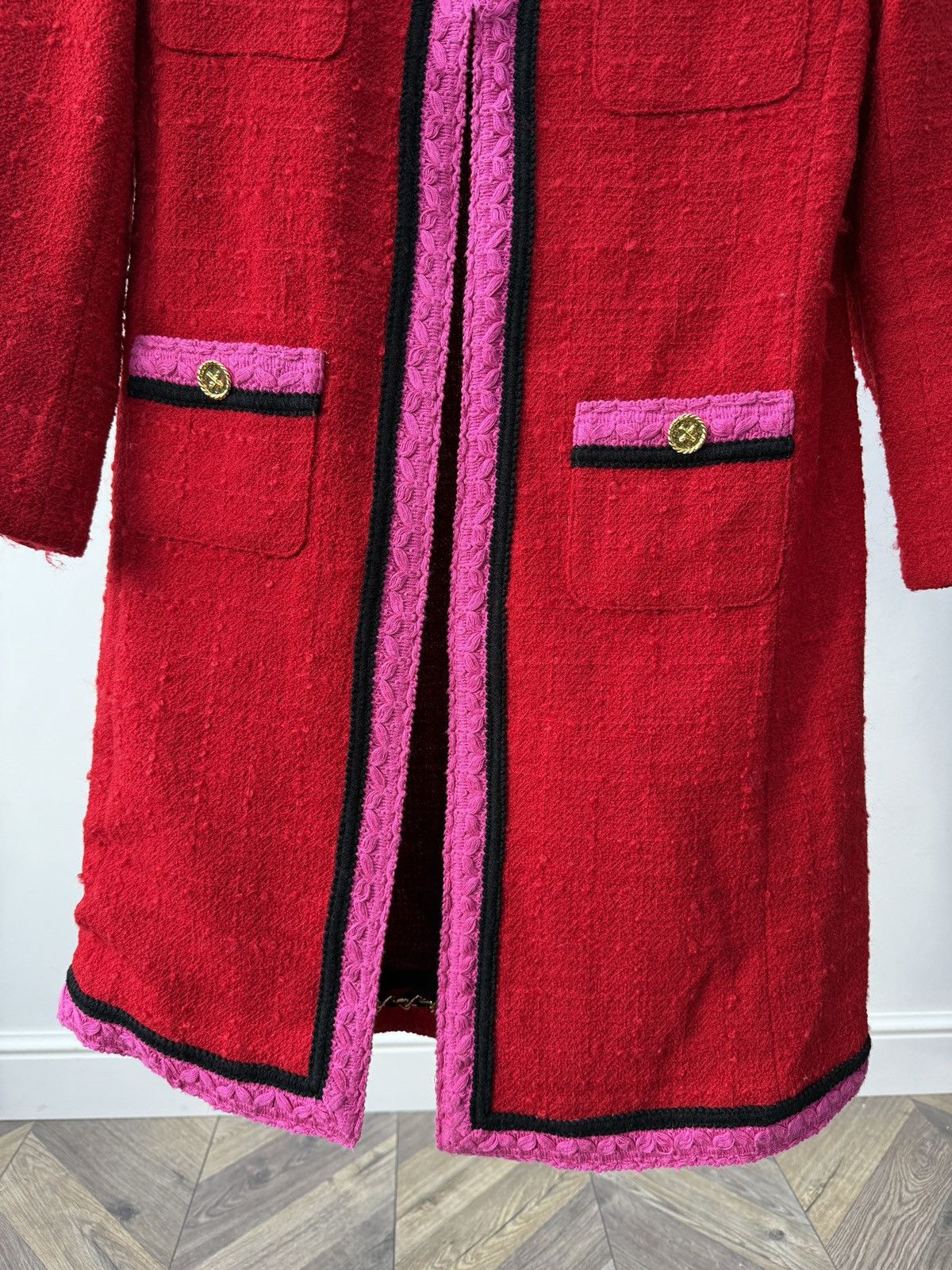 Other Vintage Edward Achour Paris Wool Blend Tweed Coat Women’s Size S / US 4 / IT 40 - 8 Thumbnail