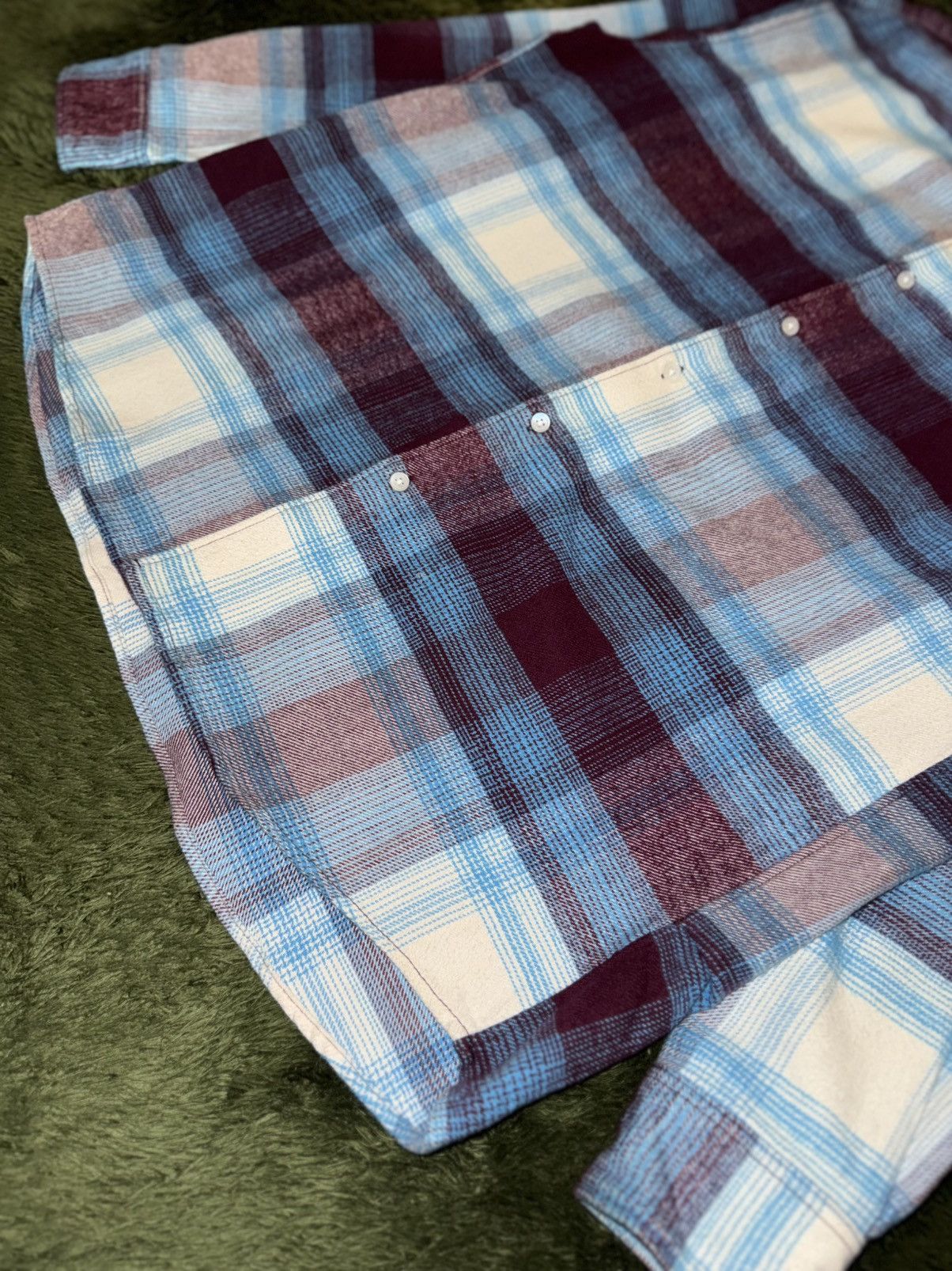 NOMA t.d [3] NOMA t.d. Multi Check Flannel Shirt Size US XL / EU 56 / 4 - 5 Thumbnail