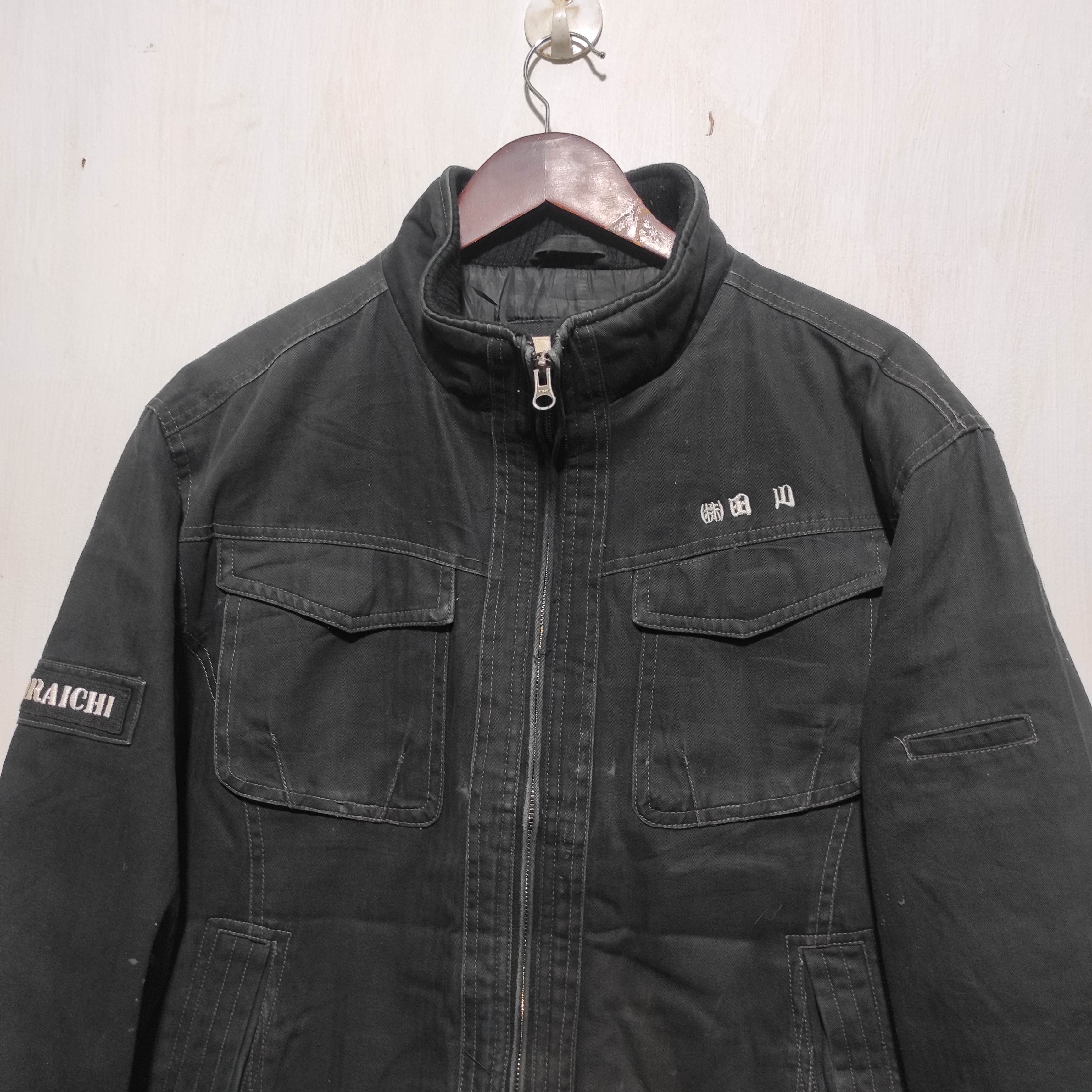 Vintage Vtg Distressed Tora by Toraichi Tactical Denim Jacket Racer Size US L / EU 52-54 / 3 - 3 Thumbnail