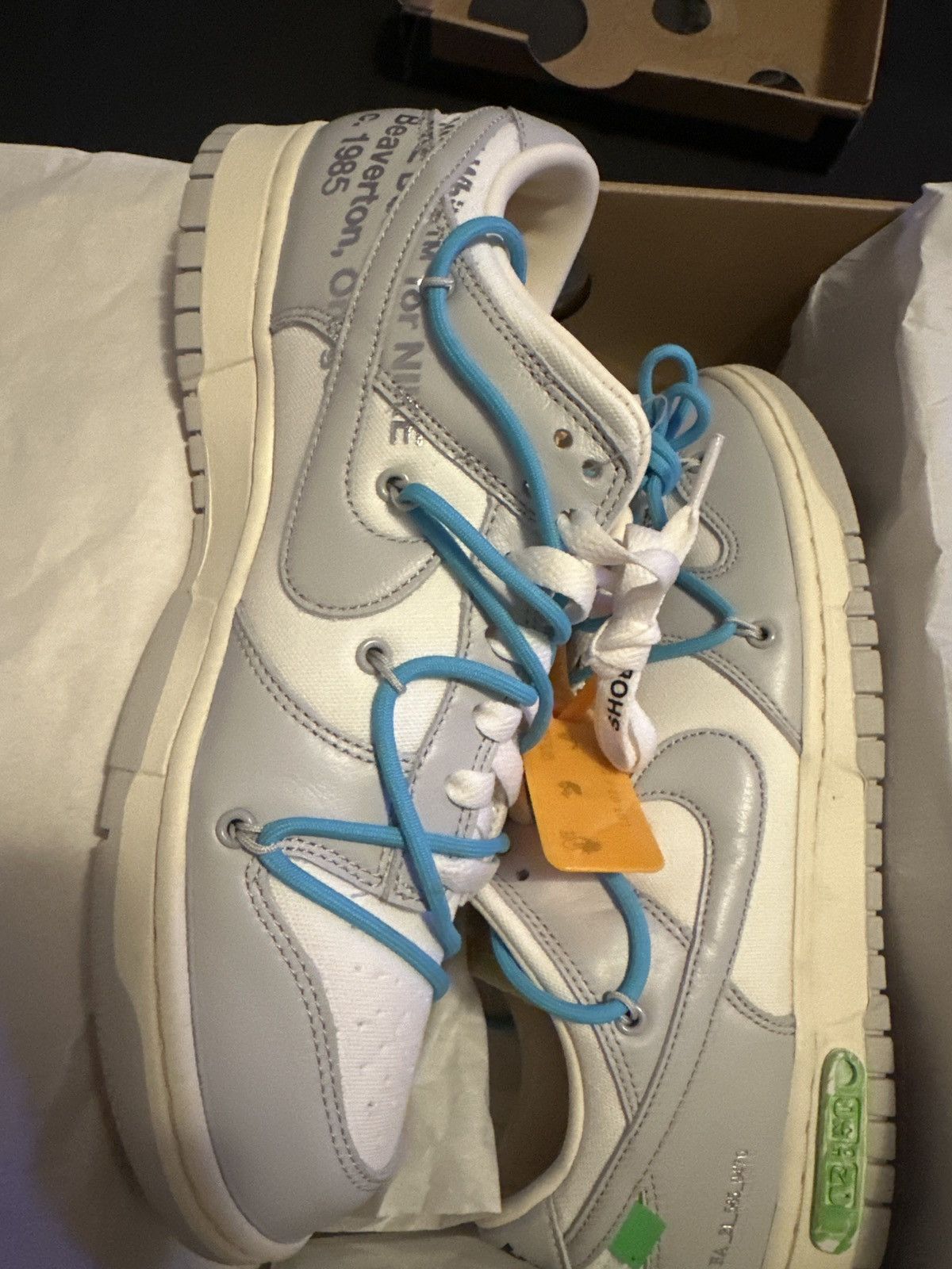 Nike × Off-White Off-white Nike Dunk Low Lot 02 Size US 9 / EU 42 - 10 Thumbnail