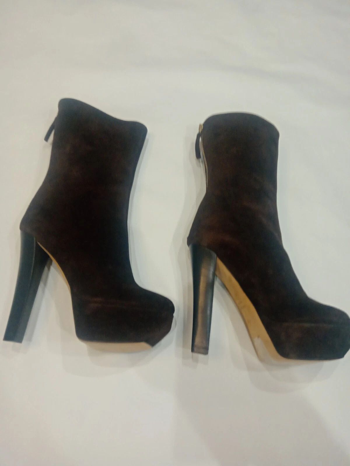 Giuseppe Zanotti Giuseppe Zanotti Brown Suede Platform Ankle Boots 36 .US - 6 Size US 6 / IT 36 - 6 Thumbnail