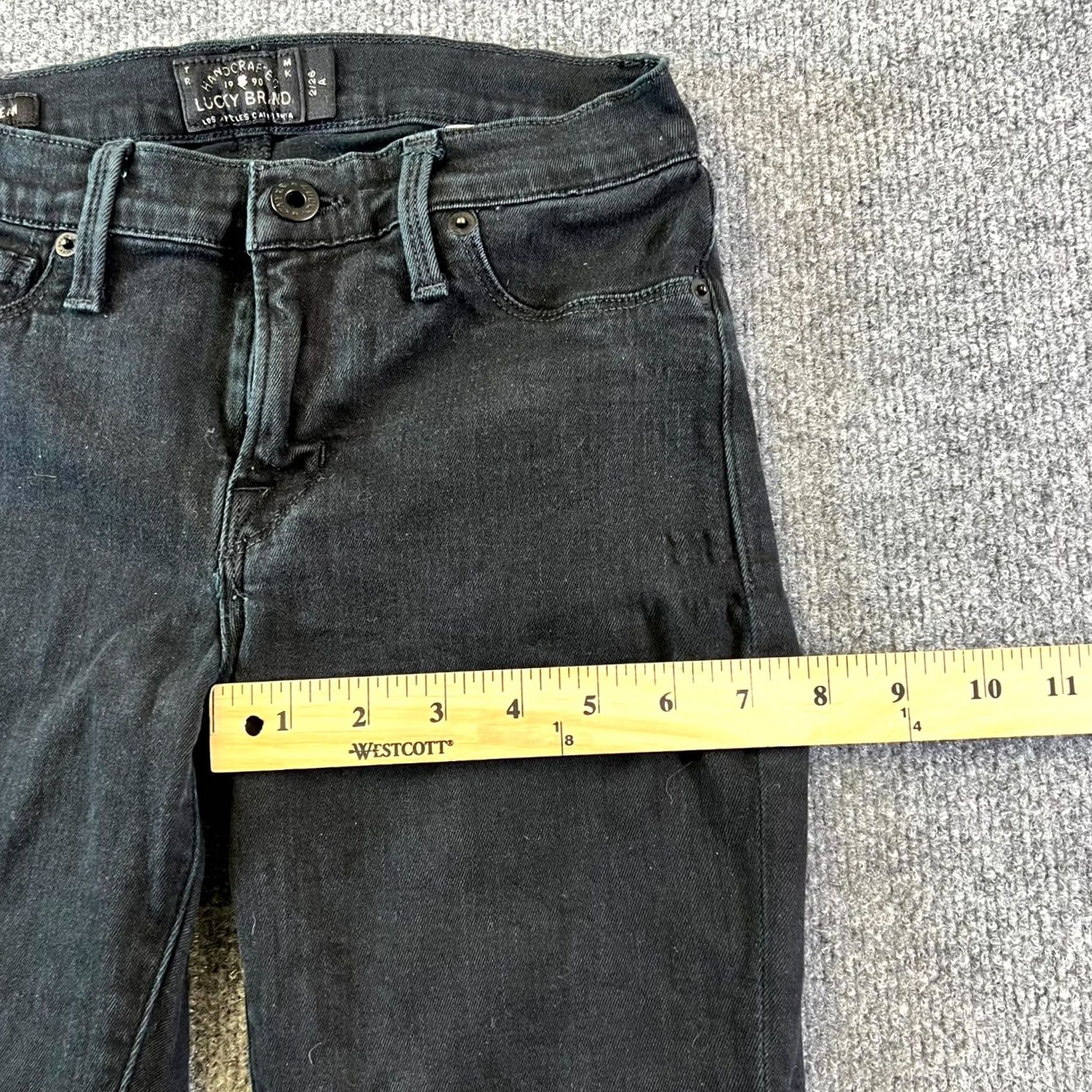 Lucky Brand Lucky Brand Brooke Legging Jeans Women's 26 Black Denim Dark Wash Skinny Leg Jeans Size 26" / US 2 / IT 38 - 5 Thumbnail