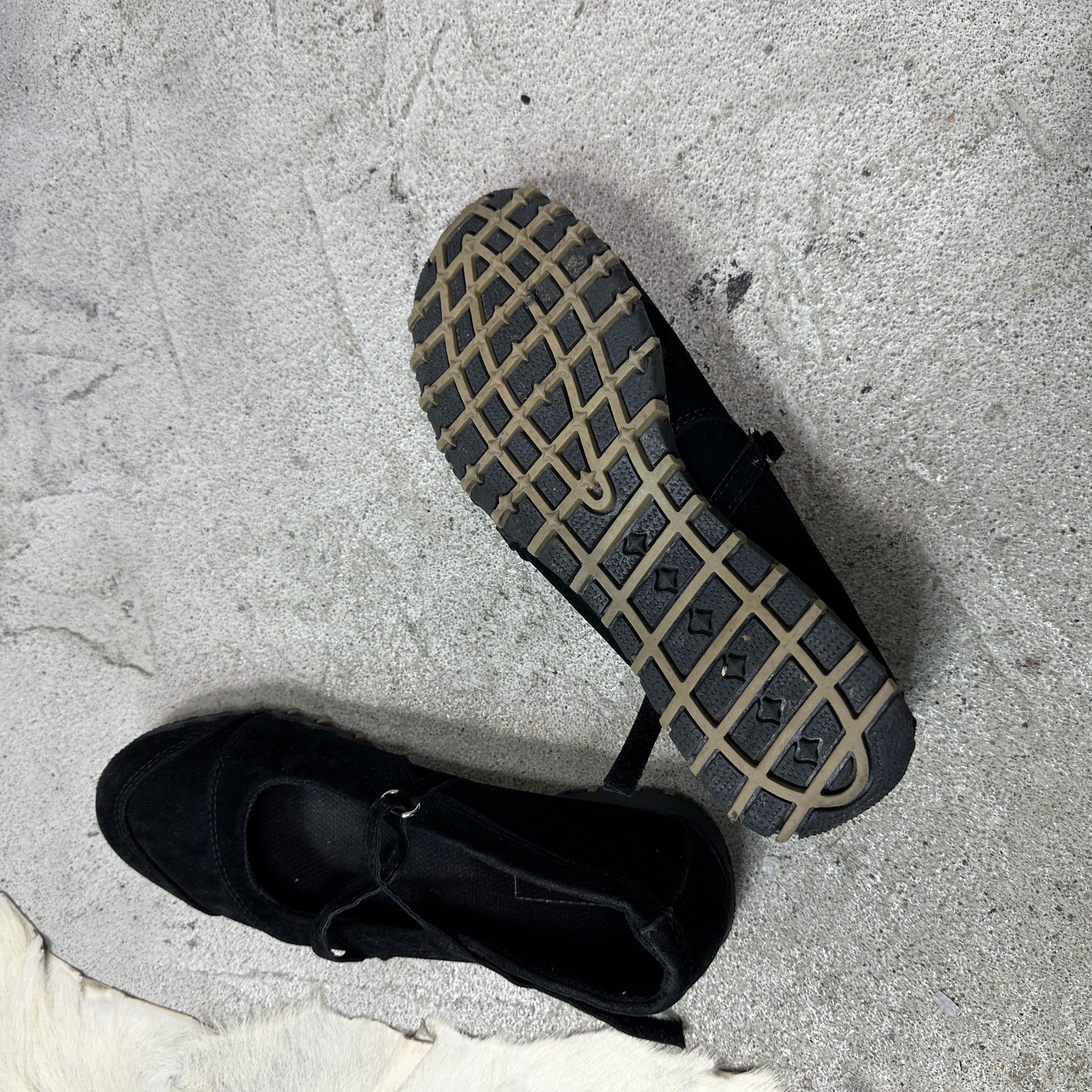Vintage Vintage Avant Garde Asymmetrical Velcro Straps Mary Jane Y2K Size US 9 / IT 39 - 8 Thumbnail