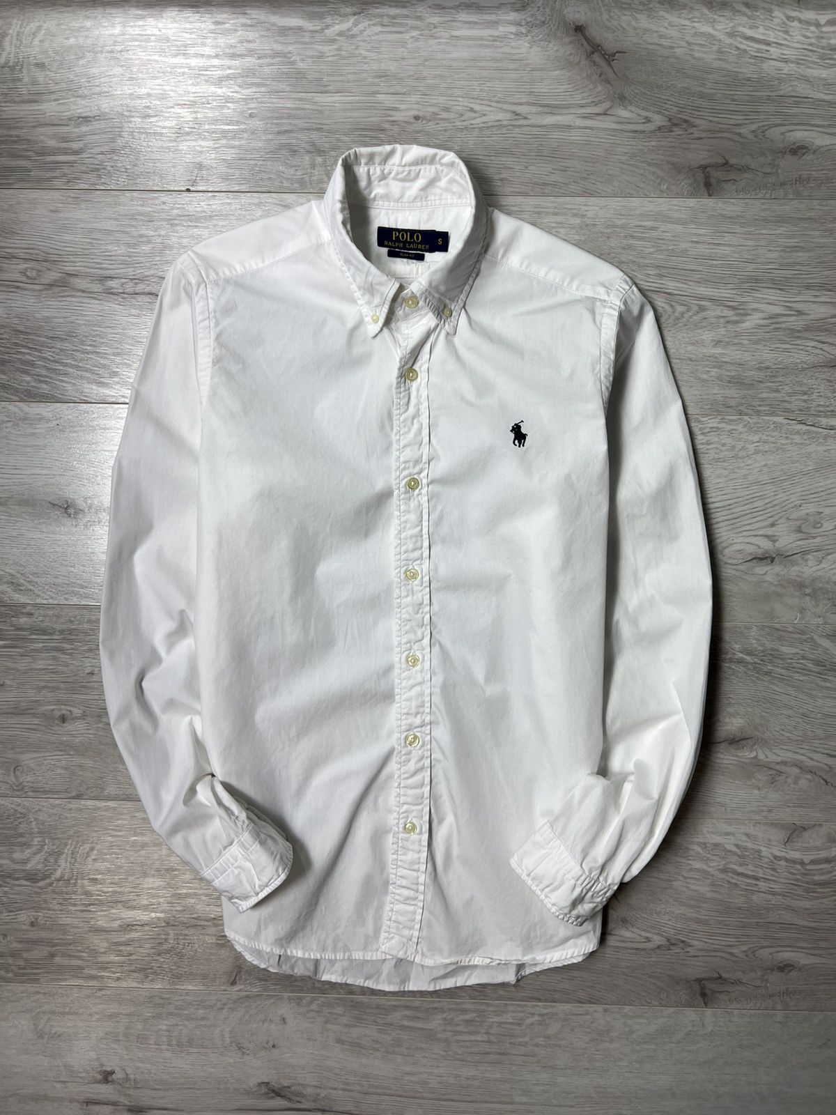 Polo Ralph Lauren Polo Ralph Lauren White Long Sleeve Button Up Shirt Size US S / EU 44-46 / 1 - 1 Thumbnail