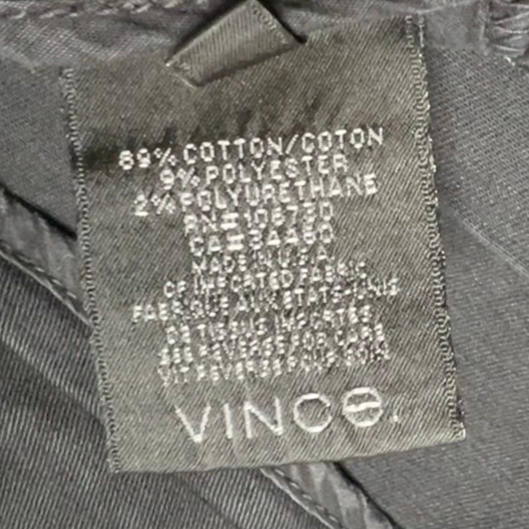 Vince Vince. Straight Leg Faded Black Skinny Pants Grunge Style Je Size 27" / US 4 / IT 40 - 2 Thumbnail