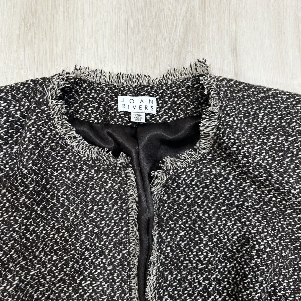Joan Rivers Joan Rivers Brown Tweeded wool Jacket (US 20W) Size 3XL / US 20-22 - 3 Thumbnail