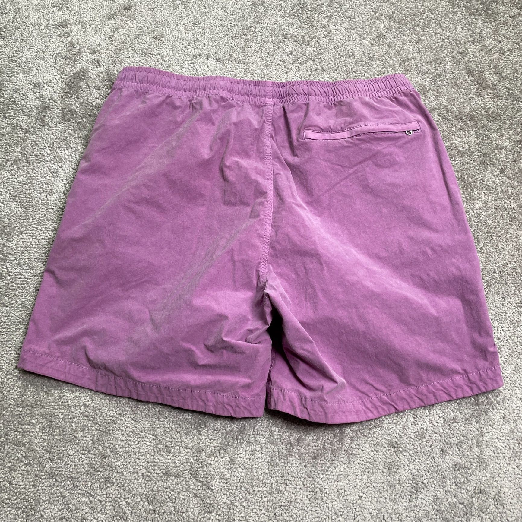 Bonobos VINTAGE BONOBOS Chino Shorts Mens Large Purple Cotton Nylon Elastic Waist Drawstring 35x6.5 Casual 90s Mens Size US 33 - 2 Thumbnail