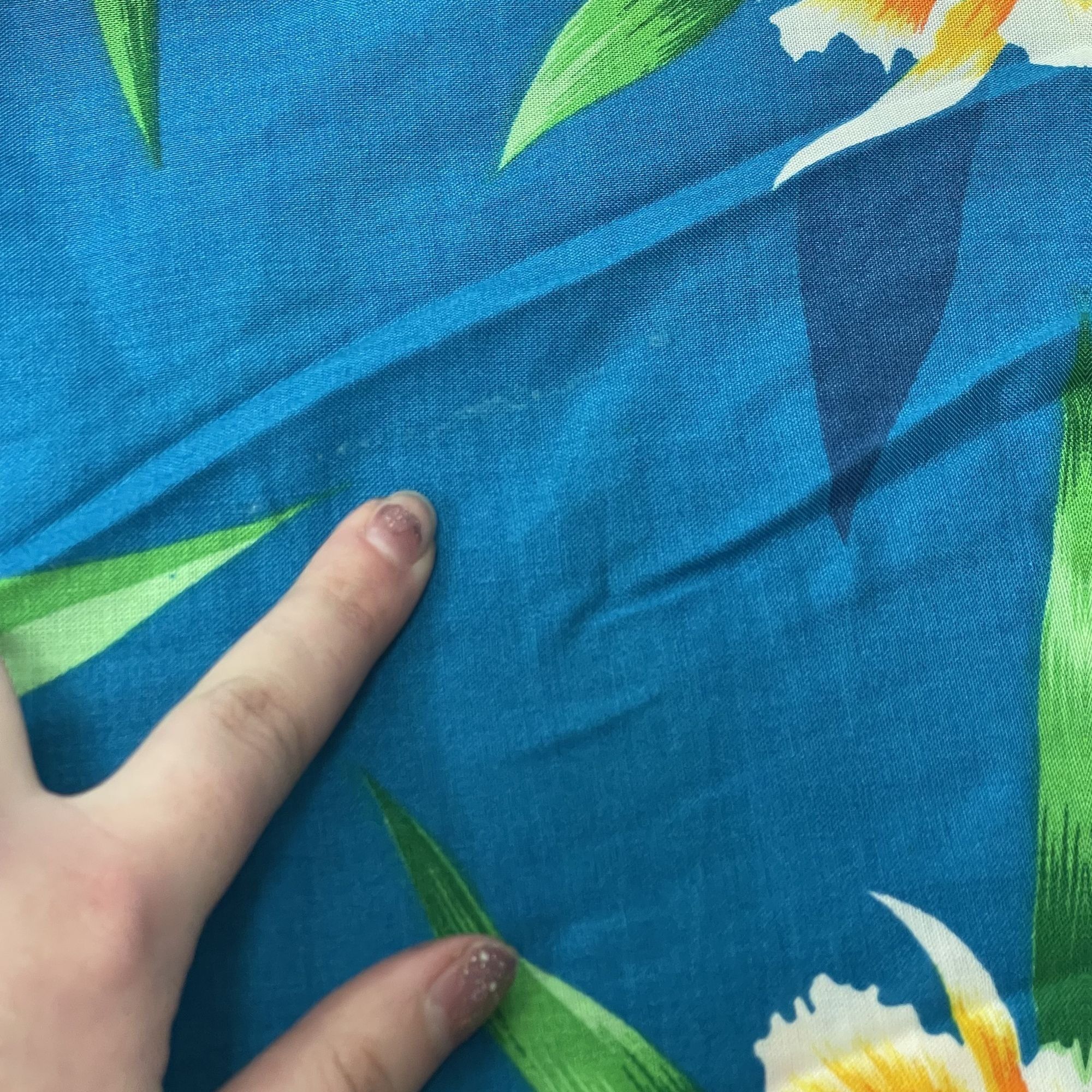 Other Vtg Wild Honey California Blue FLORAL Flowers Tropical Skirt Size 24" / US 00 / IT 34 - 10 Thumbnail