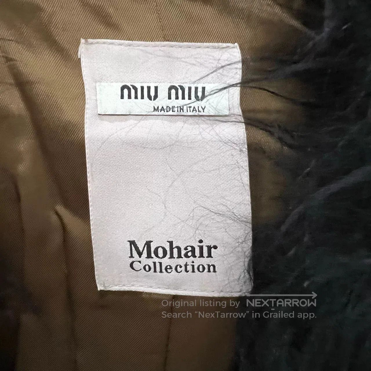 Miu Miu miu miu khaki coat with fur collar. Size M / US 6-8 / IT 42-44 - 3 Thumbnail