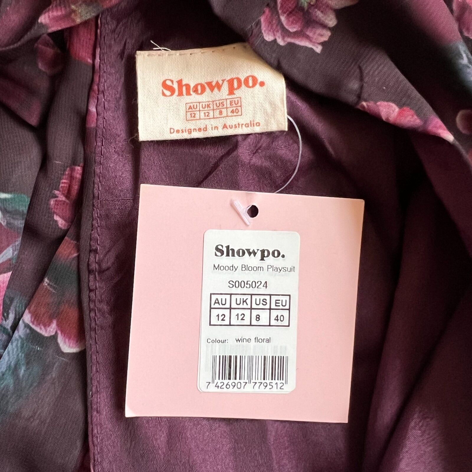 Other Showpo Burgandy Playsuit Longsleeve Romper, US8 Size 30" / US 8 / IT 44 - 5 Thumbnail