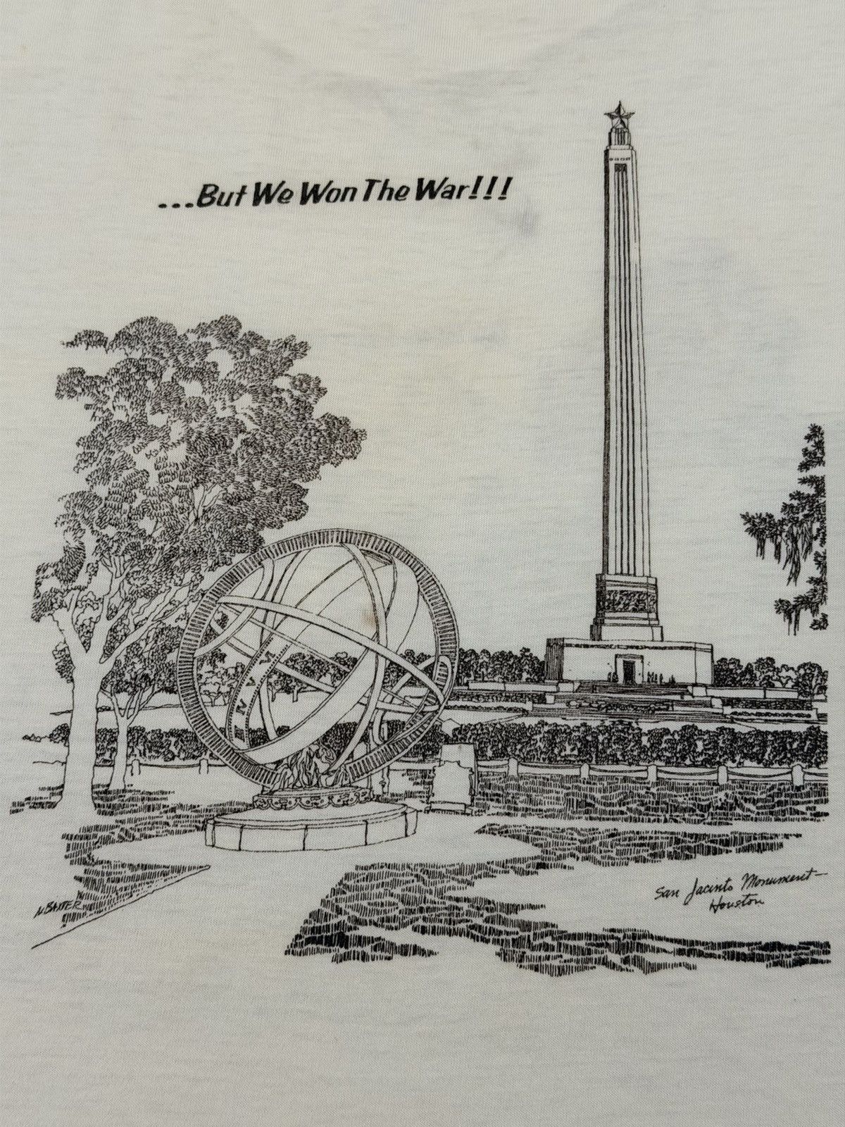 Vintage Vintage Texas Revolution Souvenir Tee San Jacinto Monument L Size US L / EU 52-54 / 3 - 7 Thumbnail