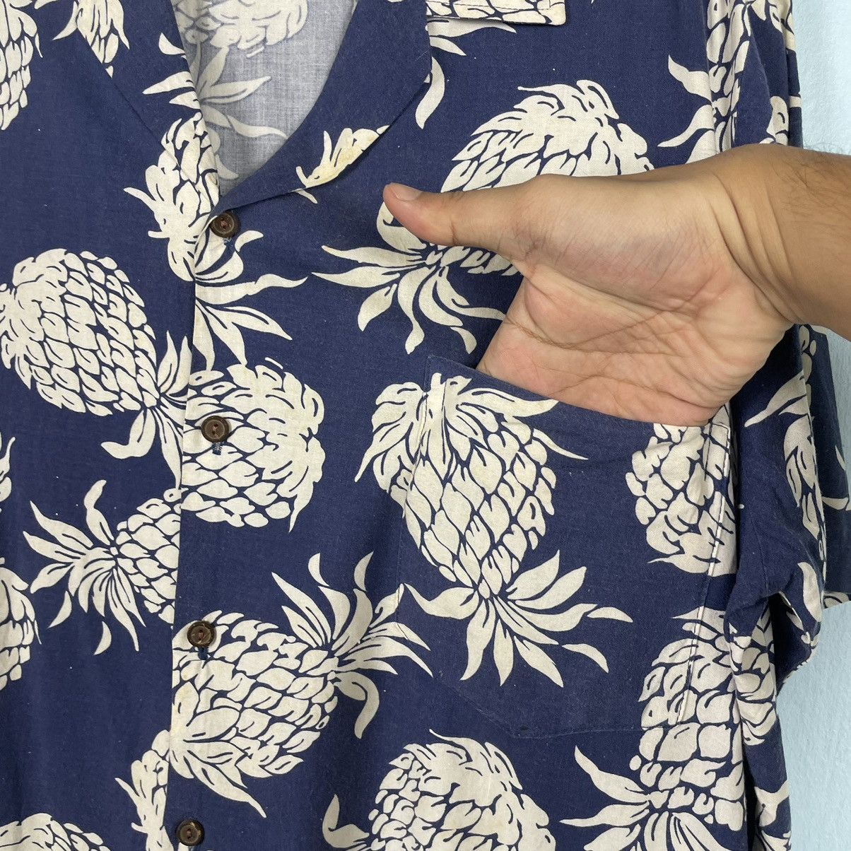 Hilo Hattie 🔥LAST PRICE🔥VTG Hilo Hattie Made In Hawaii Pineapple Shirt Size US L / EU 52-54 / 3 - 7 Thumbnail