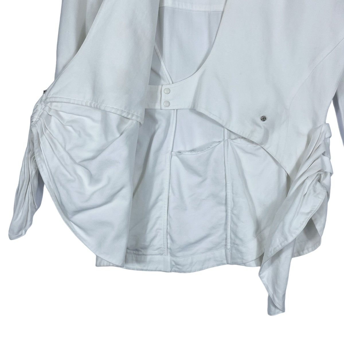 Mugler × Thierry Mugler × Vintage Vintage Thierry Mugler Asymmetrical Wrap Blouse Size S / US 4 / IT 40 - 9 Thumbnail