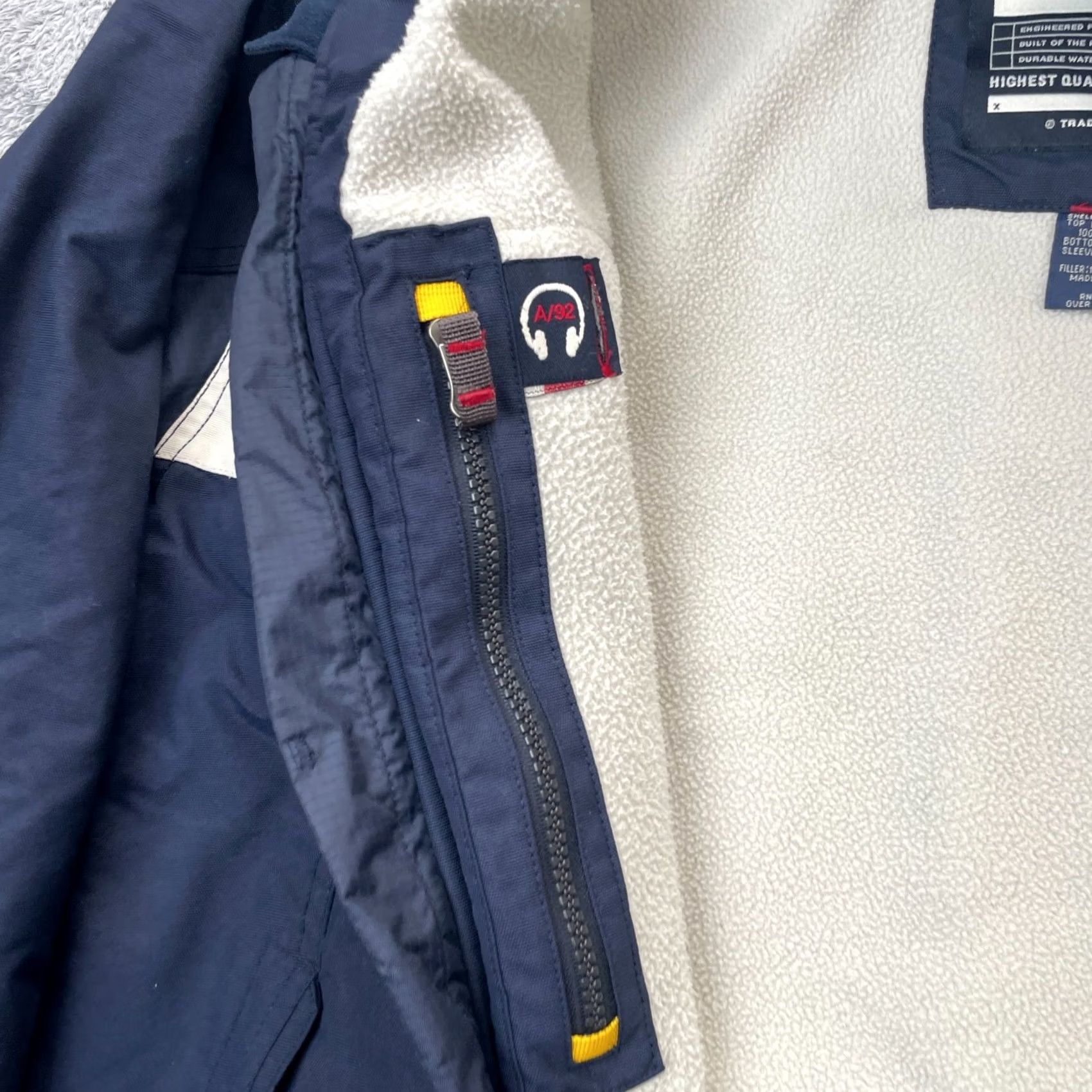 Abercrombie & Fitch VINTAGE Abercrombie And Fitch Jacket Mens XL Blue Full Zip Windbreaker 90s 80s Retro Outdoor Logo Zipper Pocket Lined Woolless Size US XL / EU 56 / 4 - 6 Thumbnail