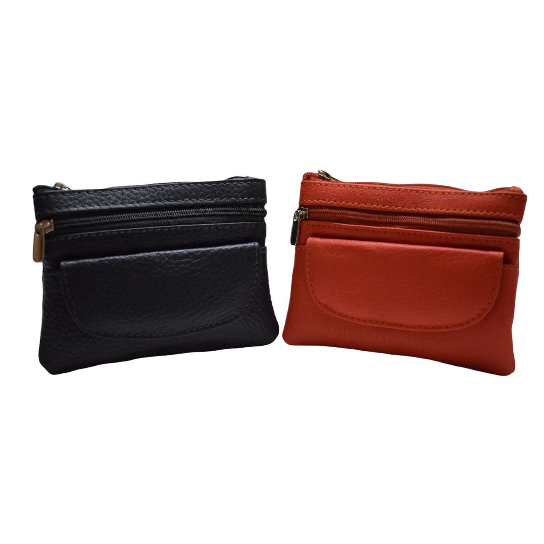 Handmade Leather coin purse and credit card wallet Key Chain Holder Size ONE SIZE - 5 Thumbnail