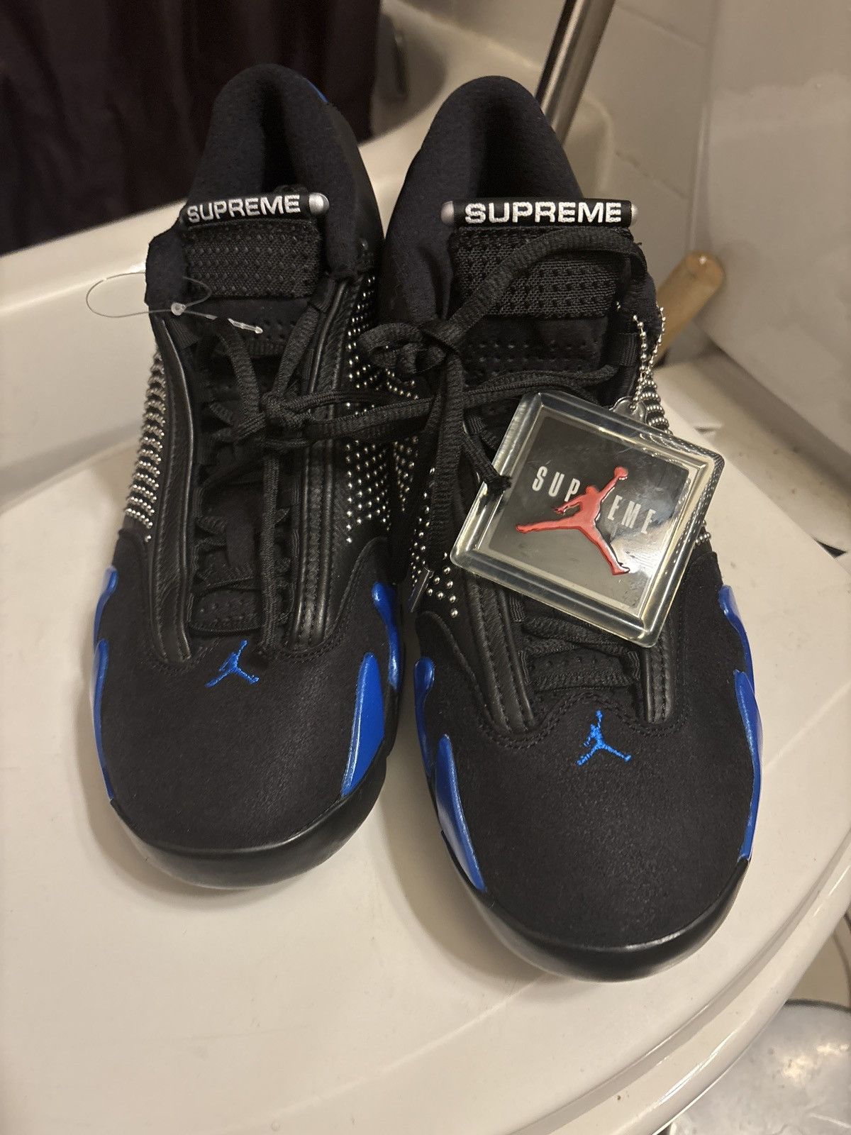 Jordan Brand × Nike × Supreme Jordan x Supreme Air Jordan 14 retro Size US 8 / EU 41 - 7 Thumbnail