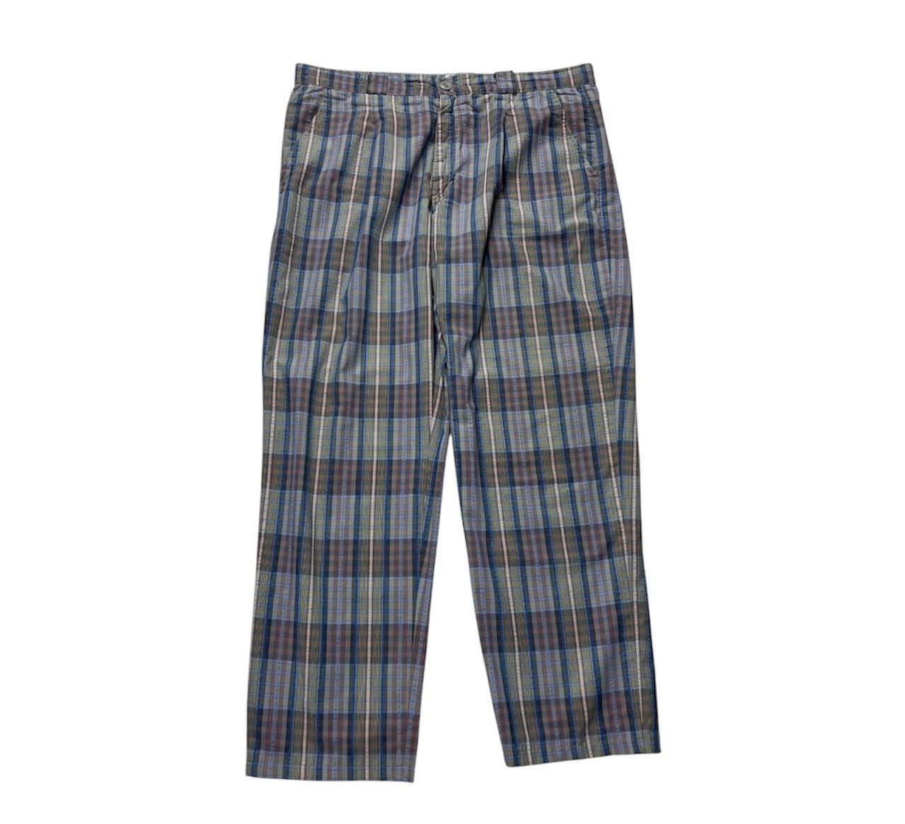 Vintage Levi’s CIVVY Street classic check seersucker pants