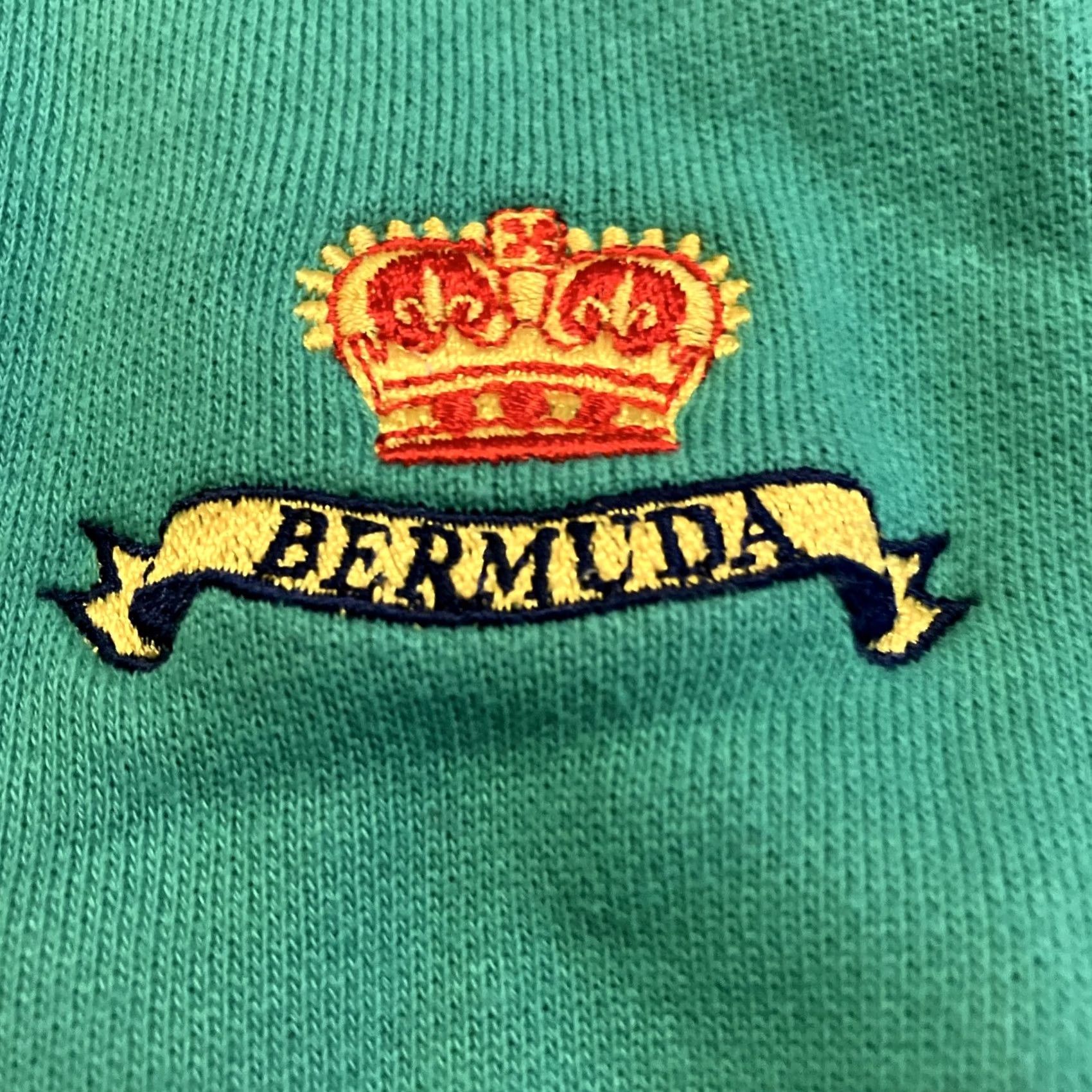 Vintage VINTAGE Trimingham’s Bermuda Embroidered Crown Green Sweatshirt M RARE Size US M / EU 48-50 / 2 - 2 Thumbnail