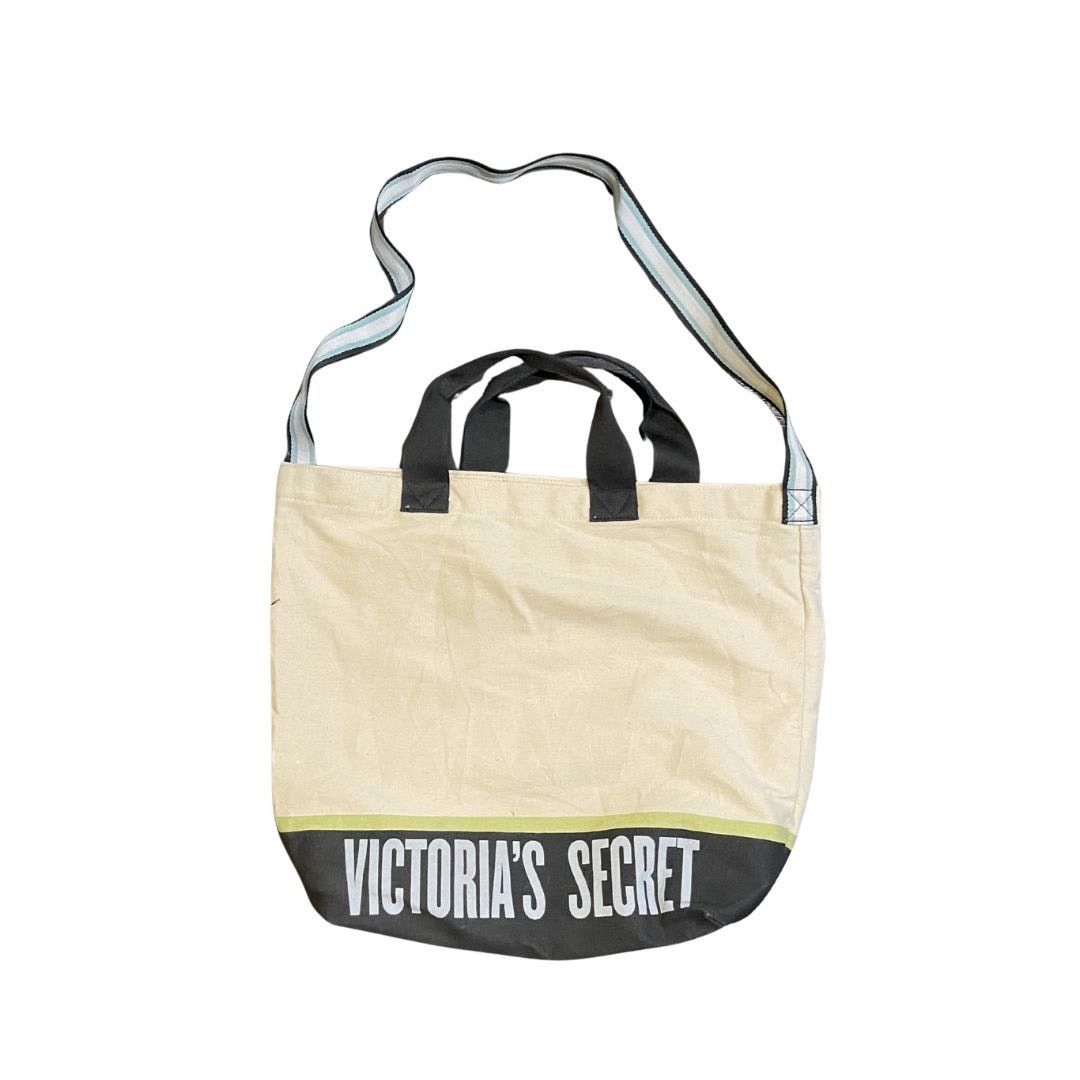 Victoria's Secret Limited Edition Canvas Tote Bag Carry All Beach Travel Chic Size ONE SIZE - 1 Thumbnail