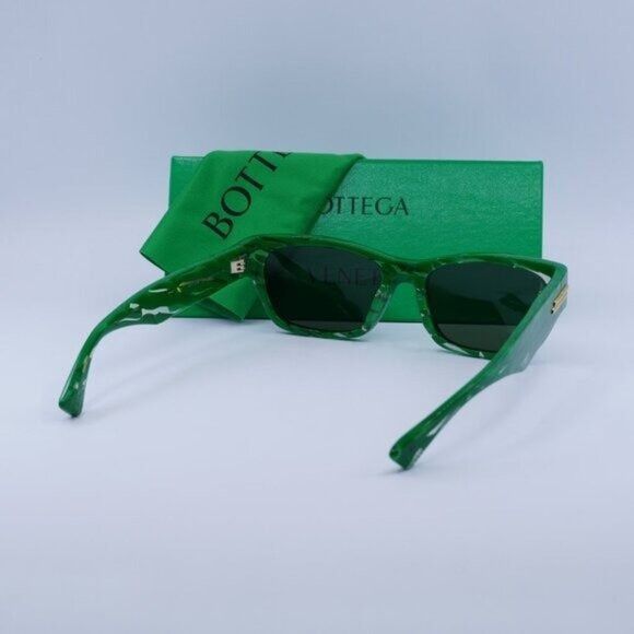 Bottega Veneta 🕶️ New Bottega Veneta BV1143S 004 Green/White Sunglasses Size ONE SIZE - 12 Thumbnail