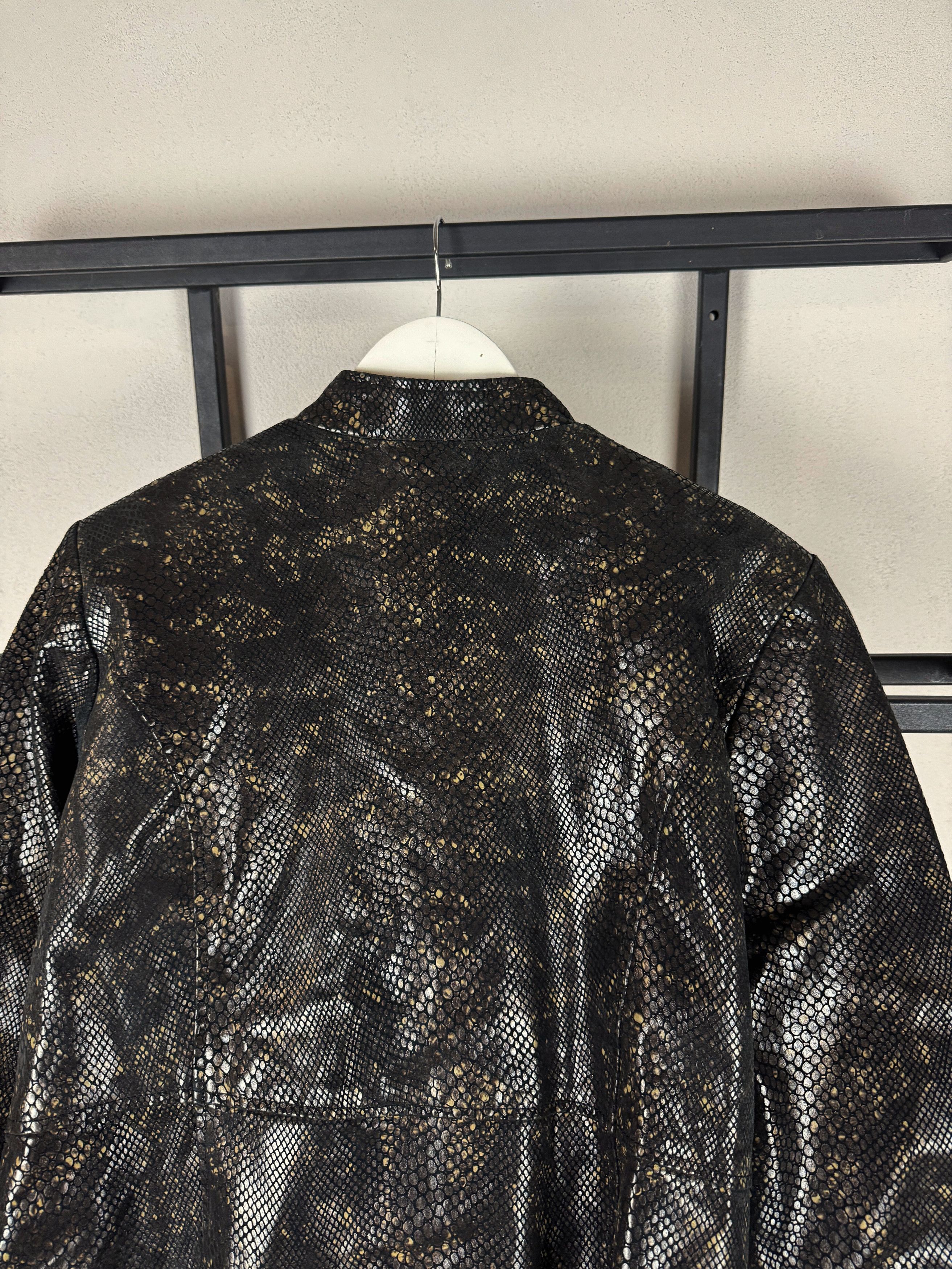 Yohji Yamamoto Black Snake Embossed Leather Jacket Minimal Archive Y2K Size US S / EU 44-46 / 1 - 12 Thumbnail