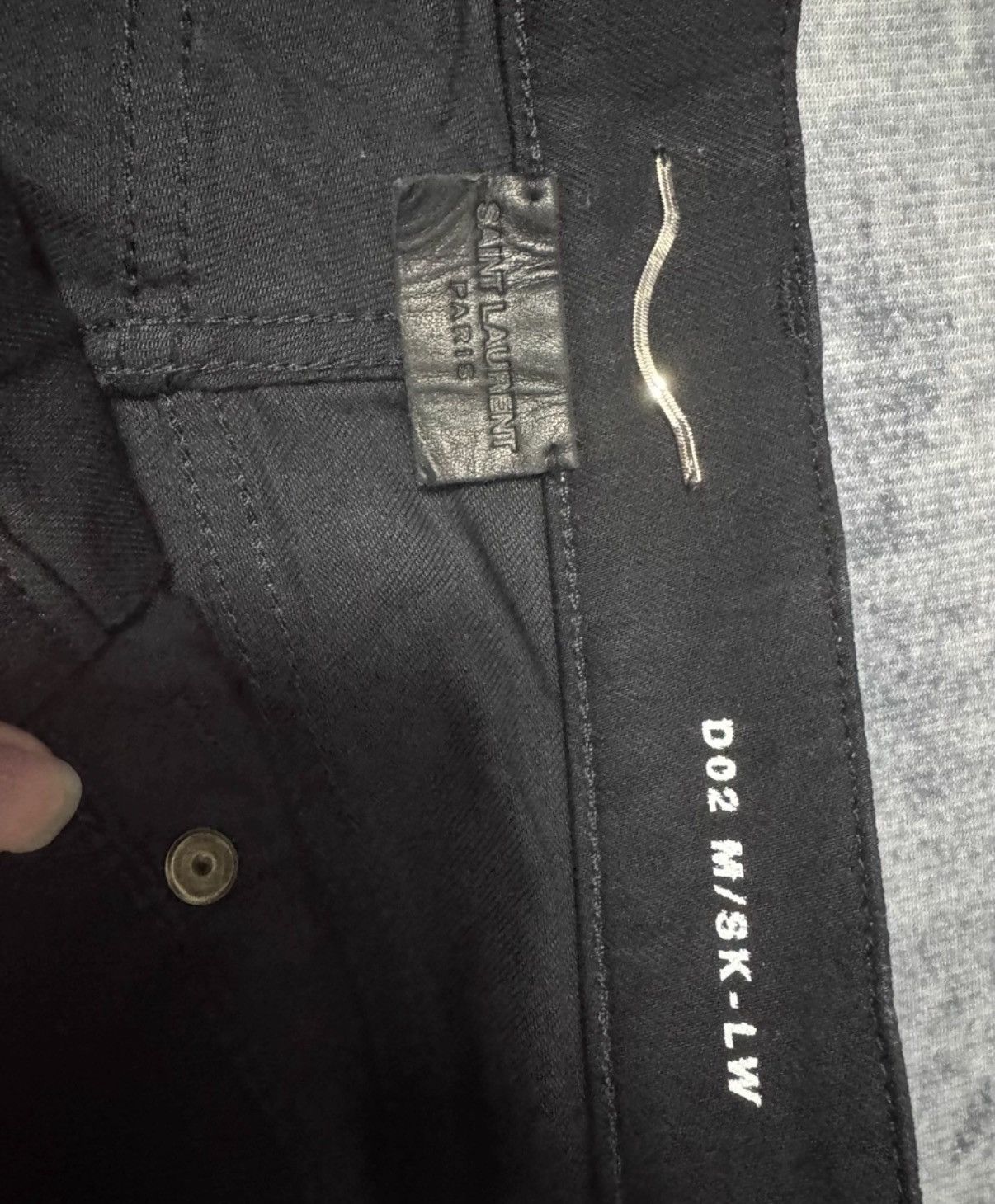 Saint Laurent Paris Saint Laurent (SLP) 18SS Stretch Black Basic Denim Jeans Size US 31 - 6 Thumbnail