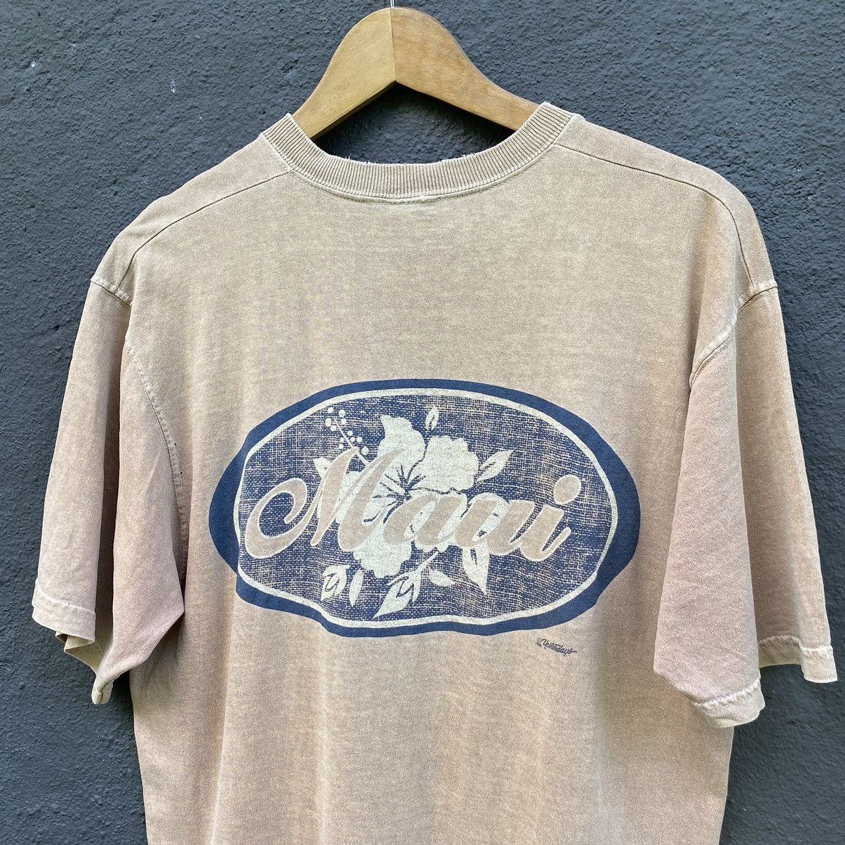Vintage Thrashed Faded Vintage 90s Maui Hawaii Surf ERD GRUNGE TEE Size US M / EU 48-50 / 2 - 3 Thumbnail