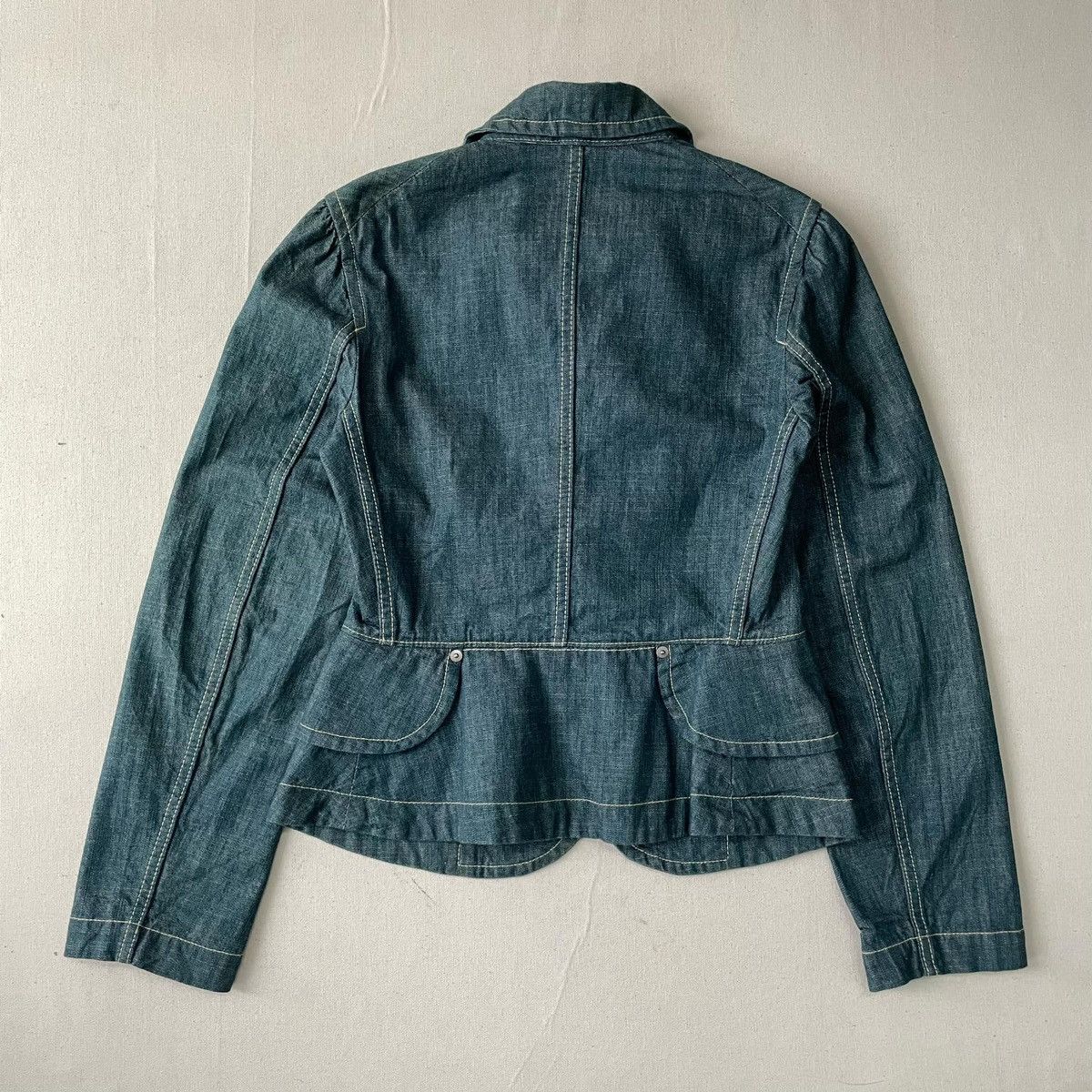 Designer × Vivienne Westwood 2003 Vivienne Westwood Denim Blazer Size S / US 4 / IT 40 - 3 Thumbnail